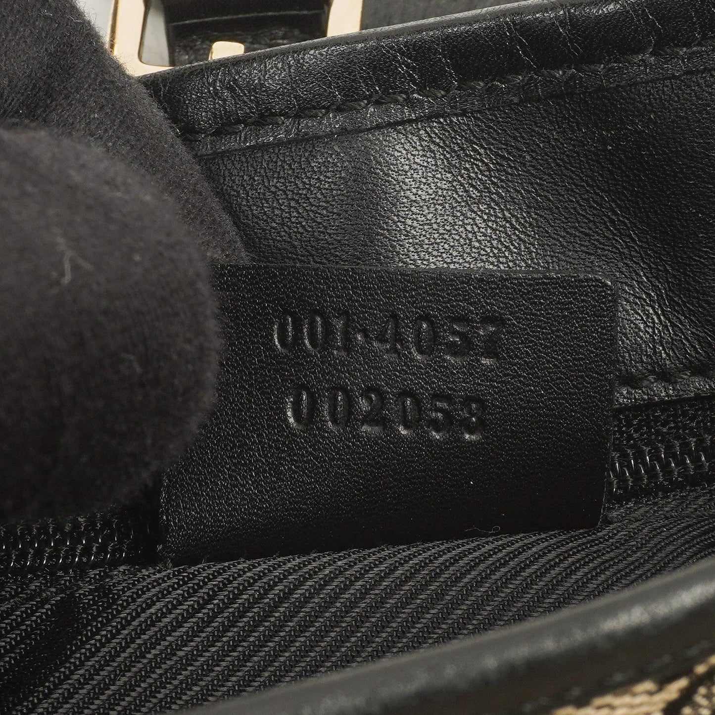 Gucci Jackie Medium Vintage Bag Black GG Canvas And Leather
