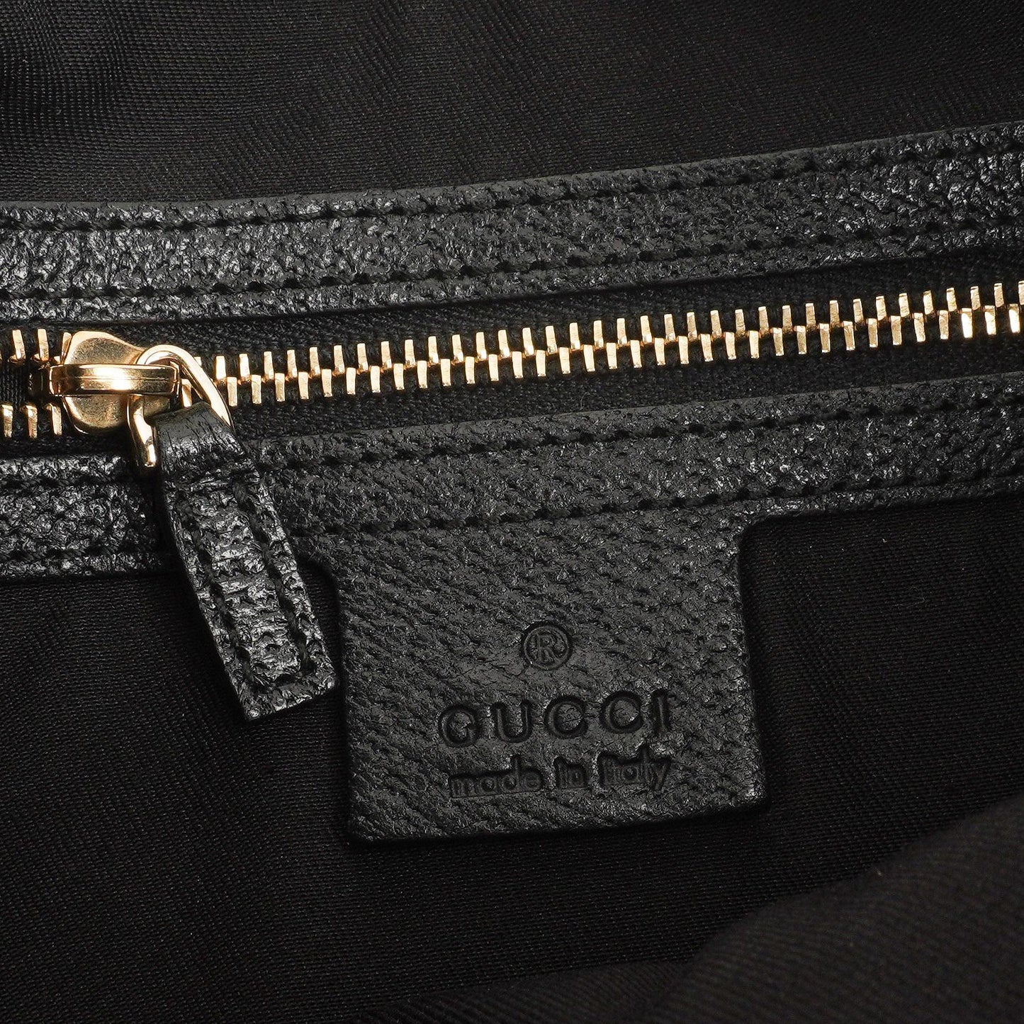 Gucci Jackie Medium Vintage Shoulder Bag Black/Dark Navy GG Canvas And Leather