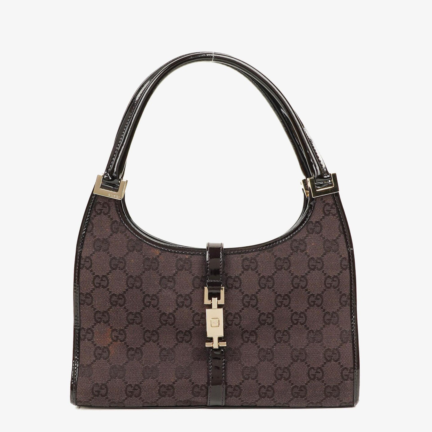 Gucci Jackie Purple GG Canvas Shoulder Bag