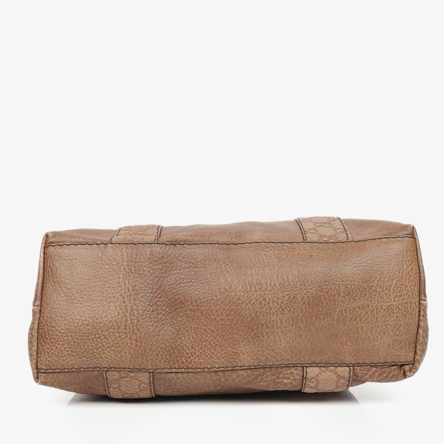 Gucci Leather Bamboo Bar Braided Handles Tote Bag