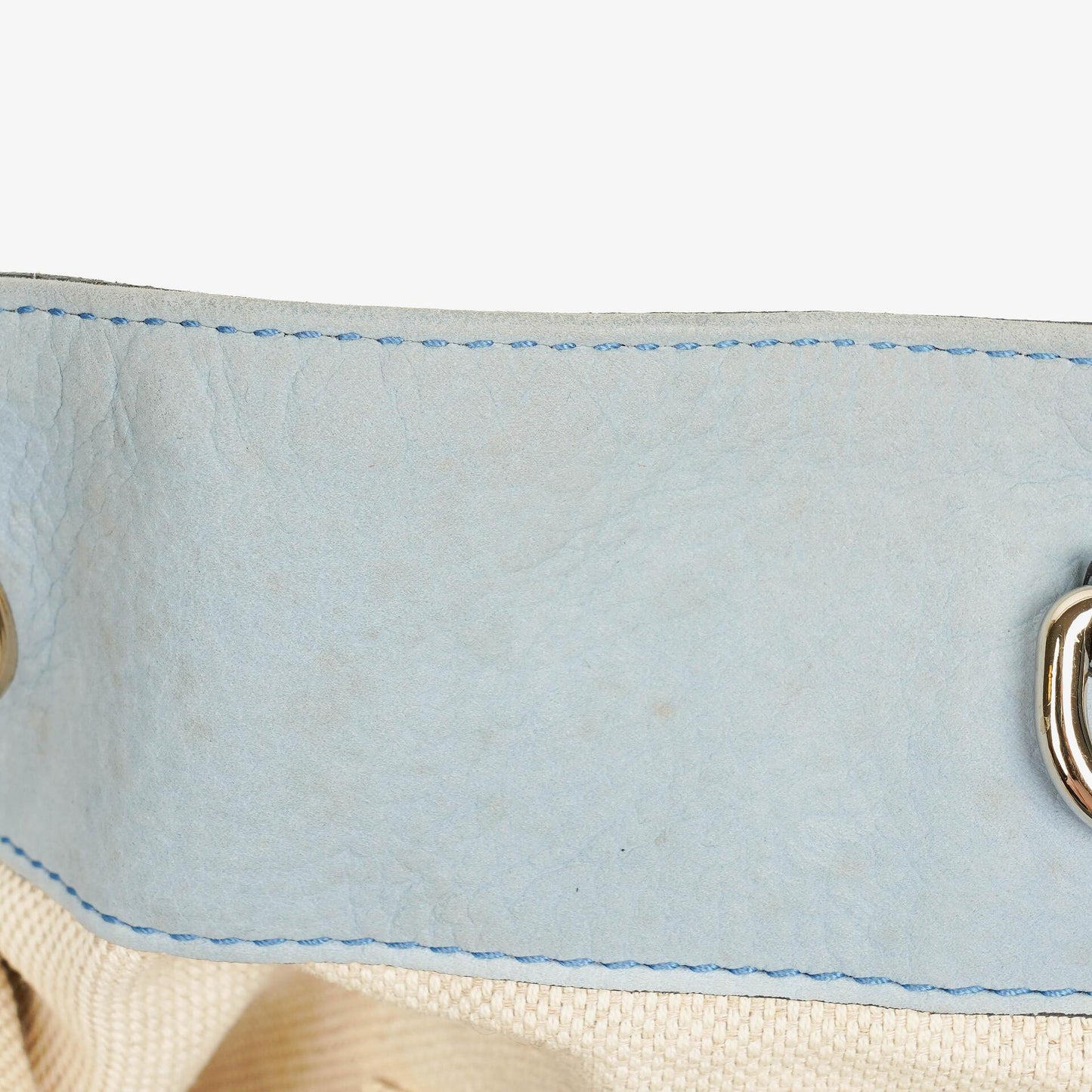 Gucci Light Blue Pebbled Leather Soho Top Handle Tote Bag