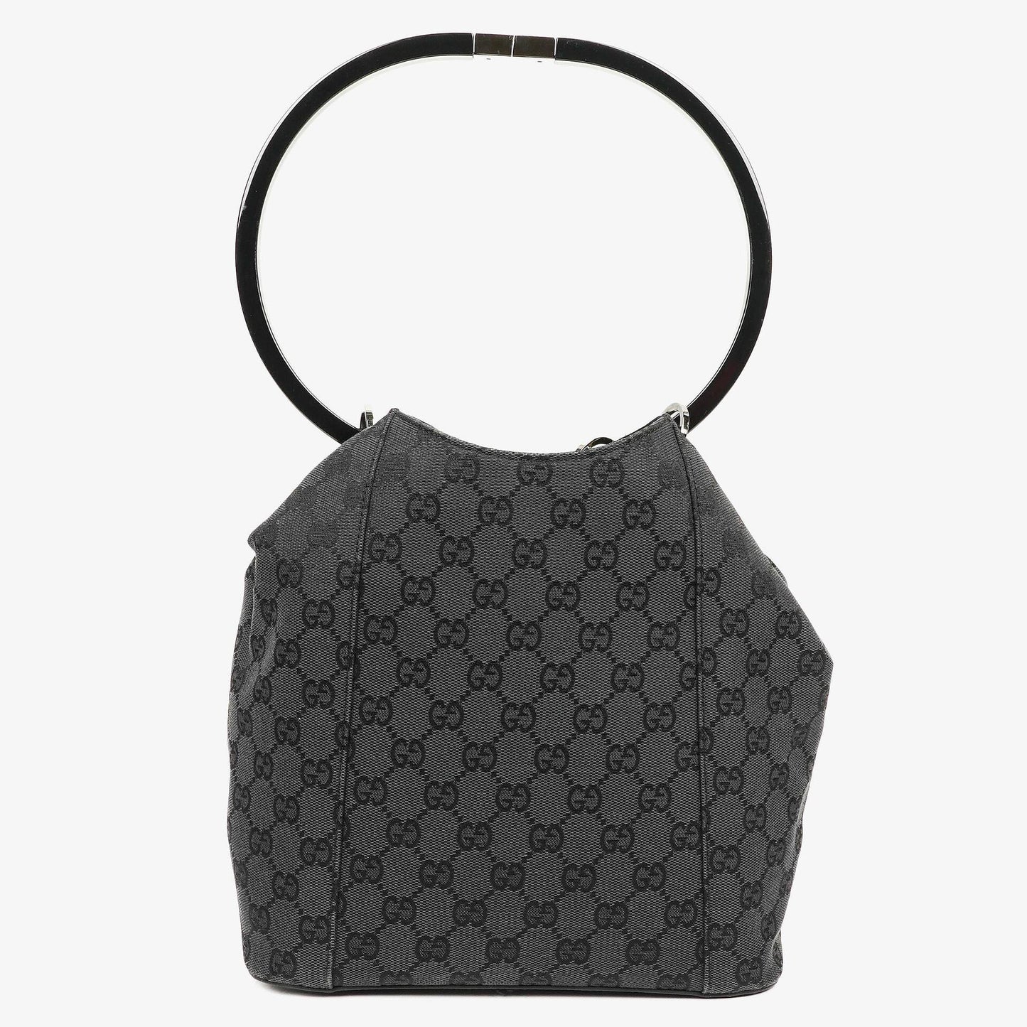Gucci Loop Bucket Monogram Tote Black