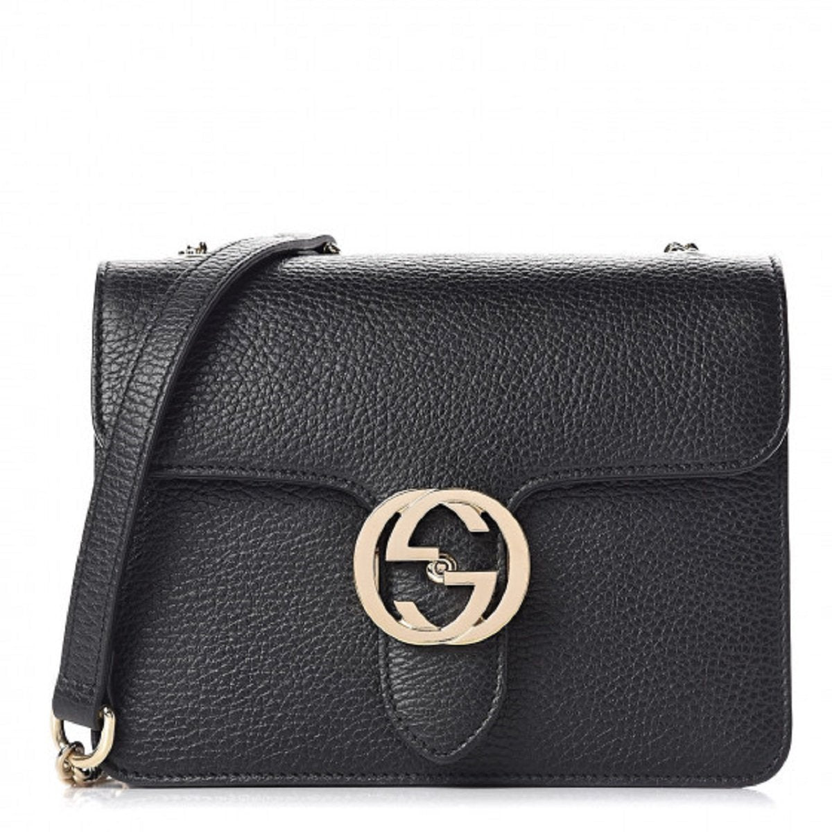 Gucci Monogram Chain Leather Crossbody