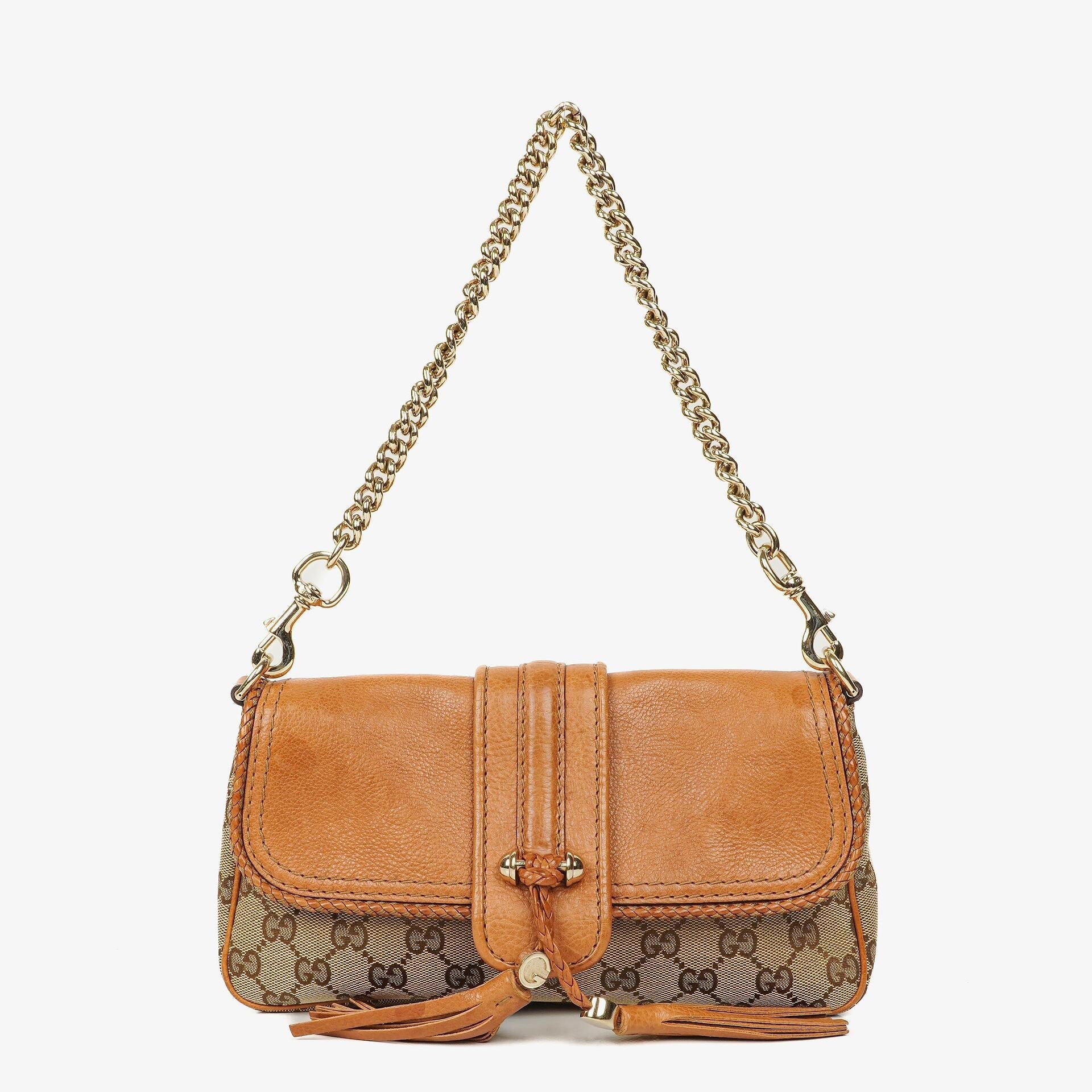 Gucci Marrakech Evening Beige/Brown GG Canvas Bag