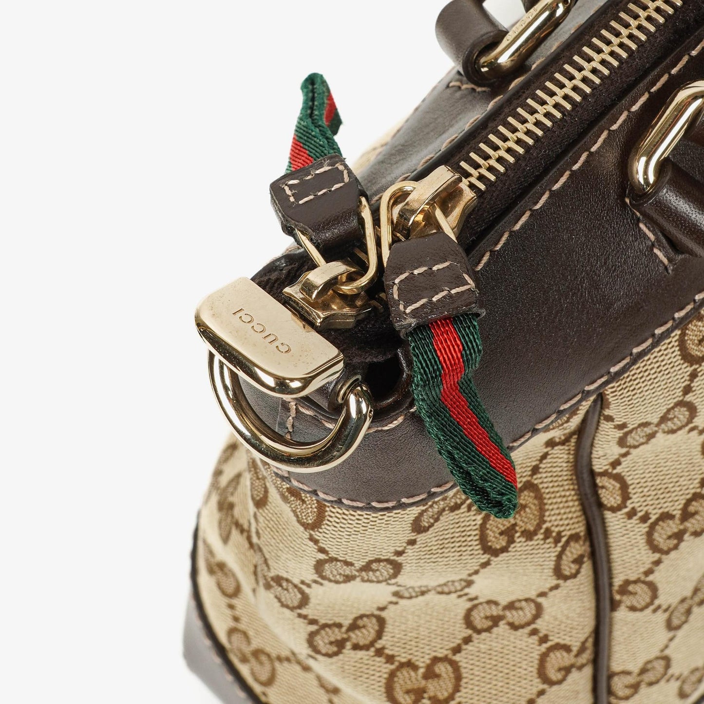 Gucci Mayfair Convertible Tote GG Canvas Brown