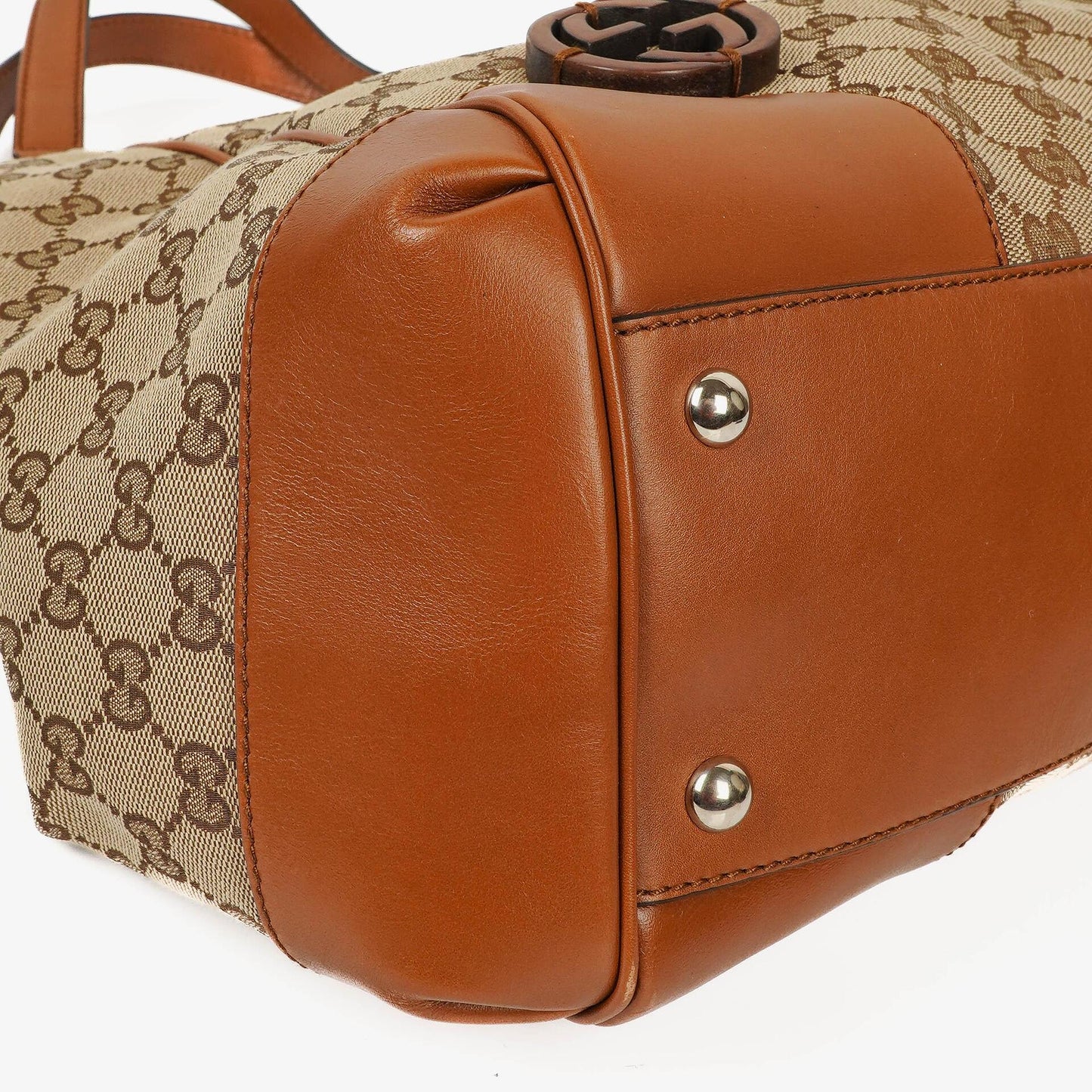 Gucci Medium Brick Lane Brown Monogram Tote Bag