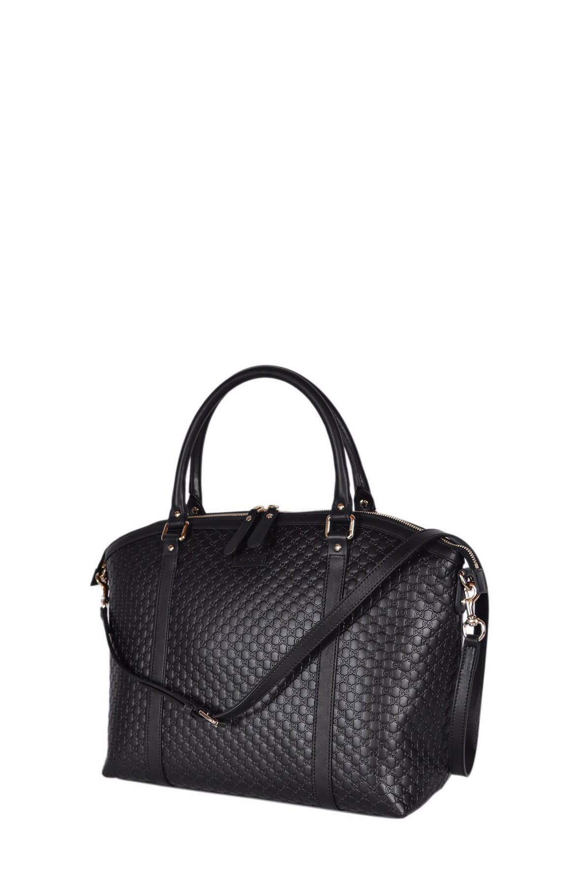 Gucci Guccissima Black Canvas Tote