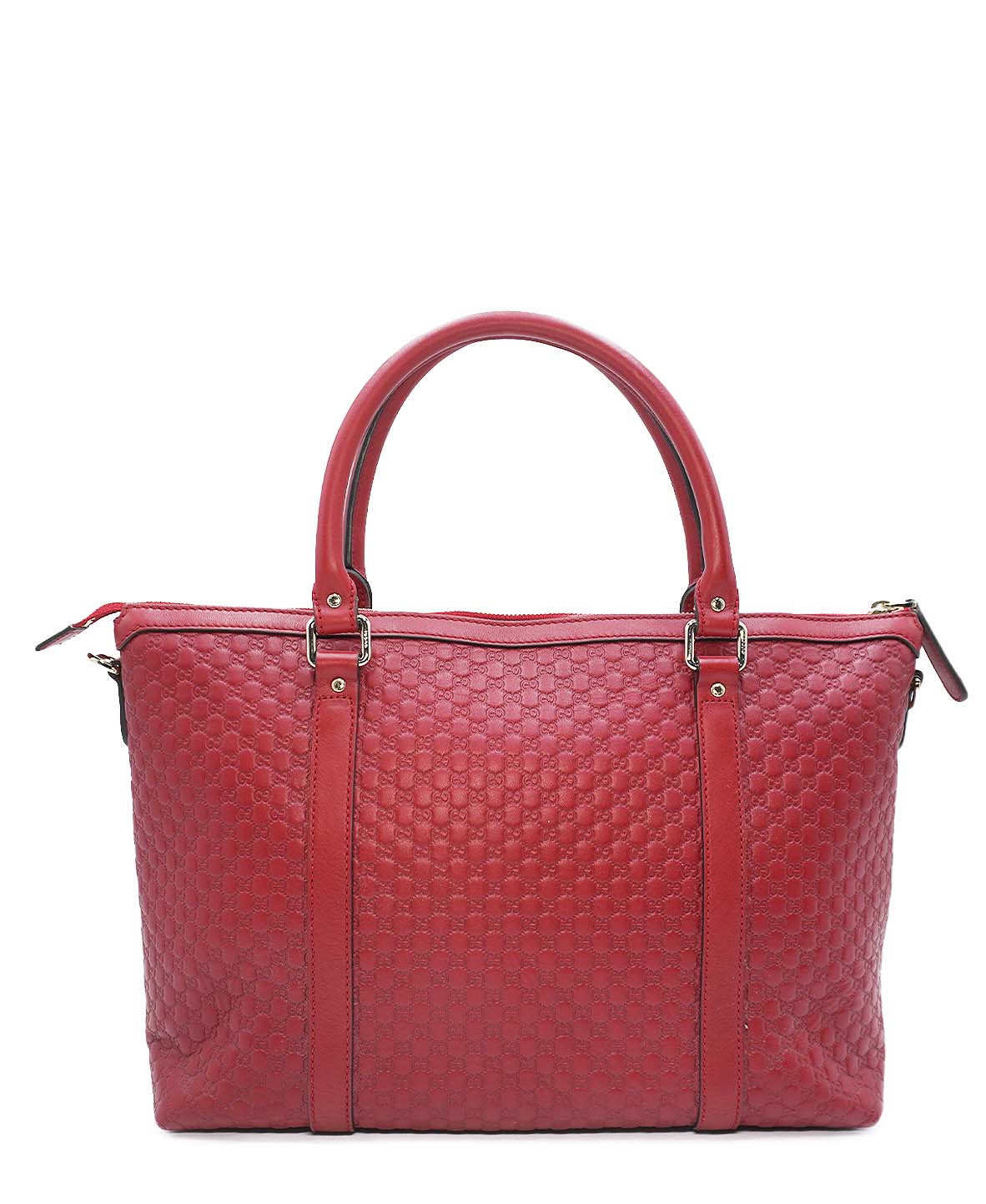 Gucci Guccissima Red Leather Tote Style 1