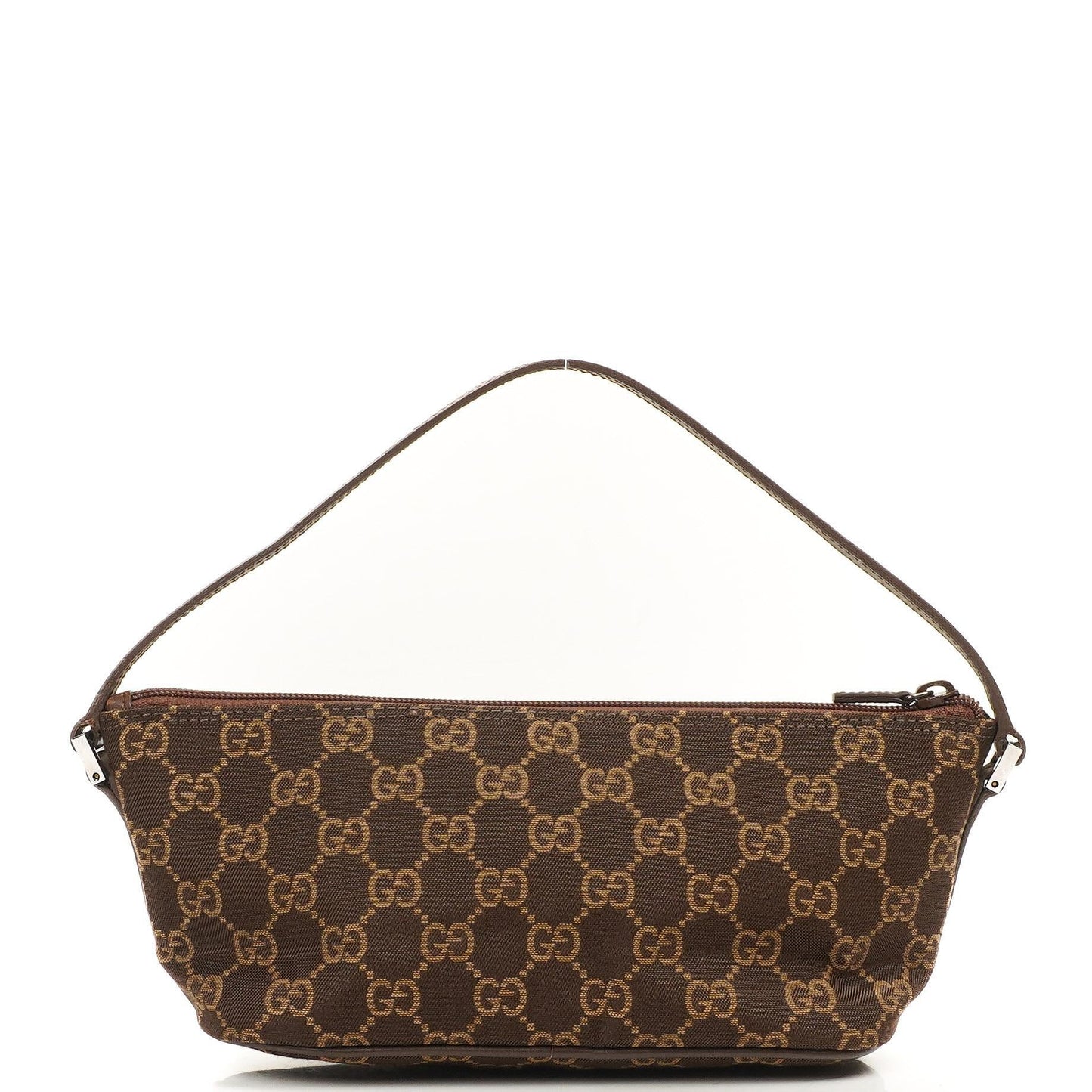 Gucci Mini Baguette GG Monogram Pochette Boat Brown/Beige Bag