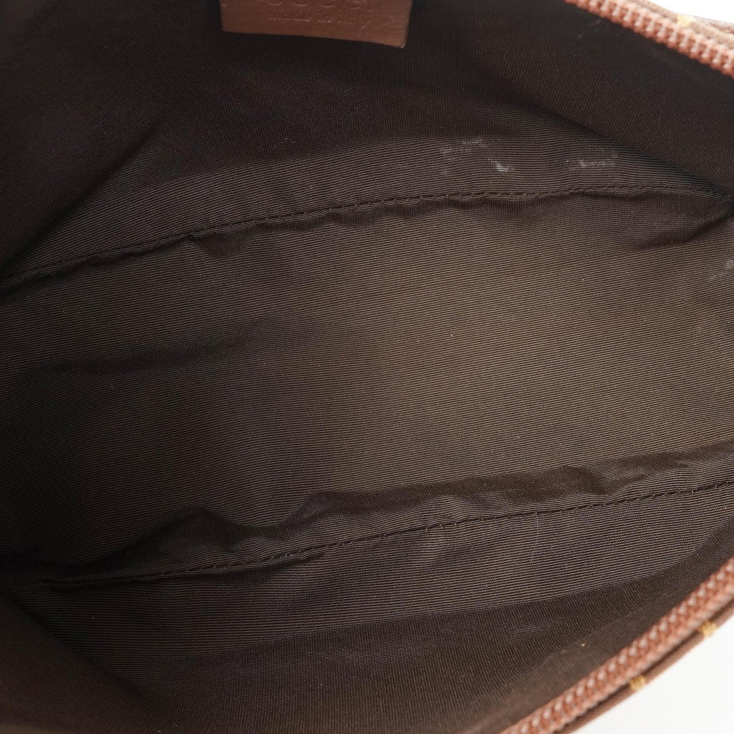 Gucci Mini Baguette GG Monogram Pochette Boat Brown/Beige Bag
