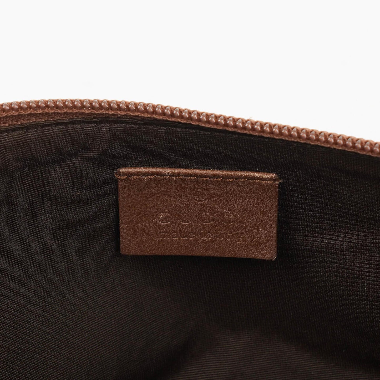 Gucci Mini Baguette GG Monogram Pochette Boat Brown/Beige Bag