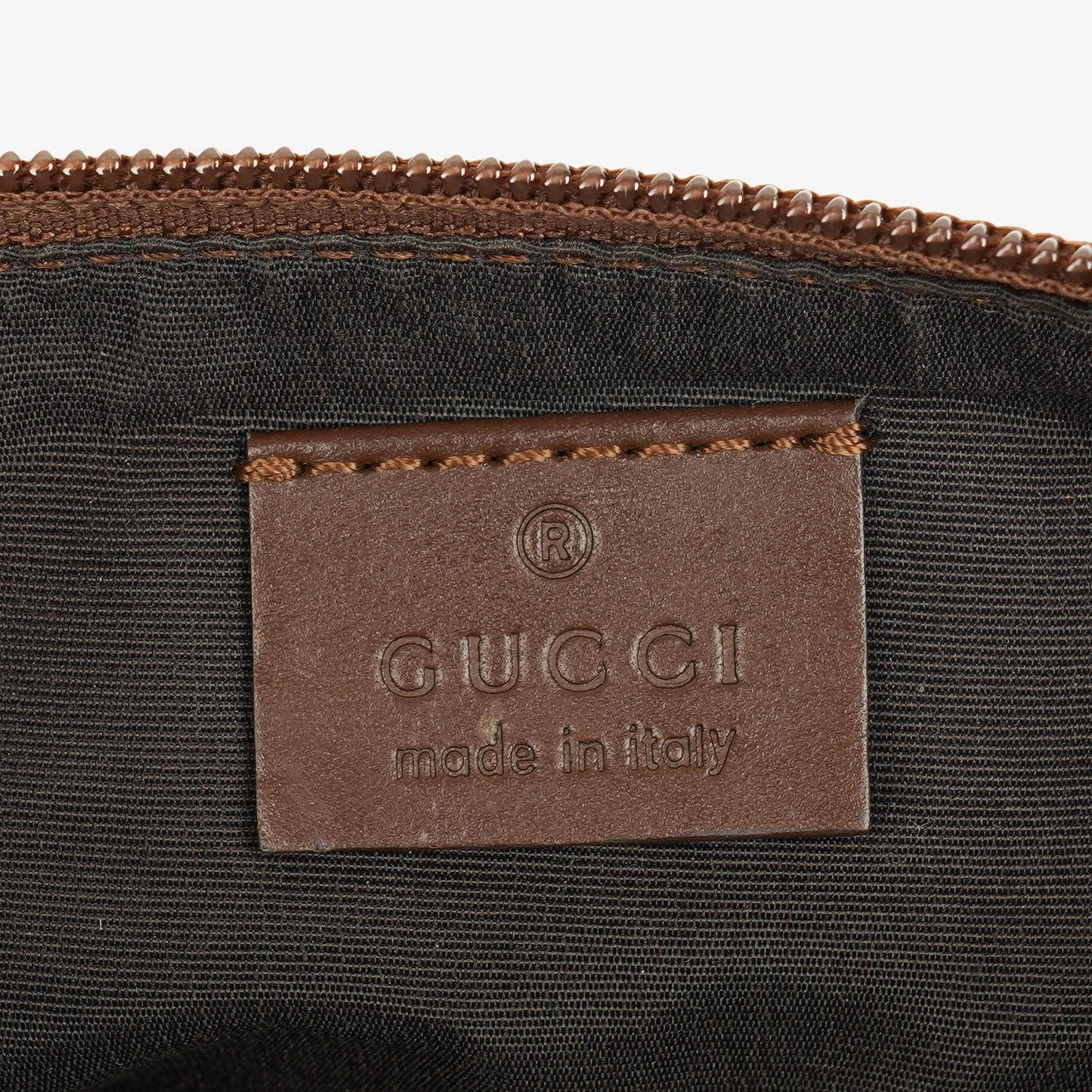Gucci Mini Baguette Pochette Boat Beige/Brown GG Monogram Bag