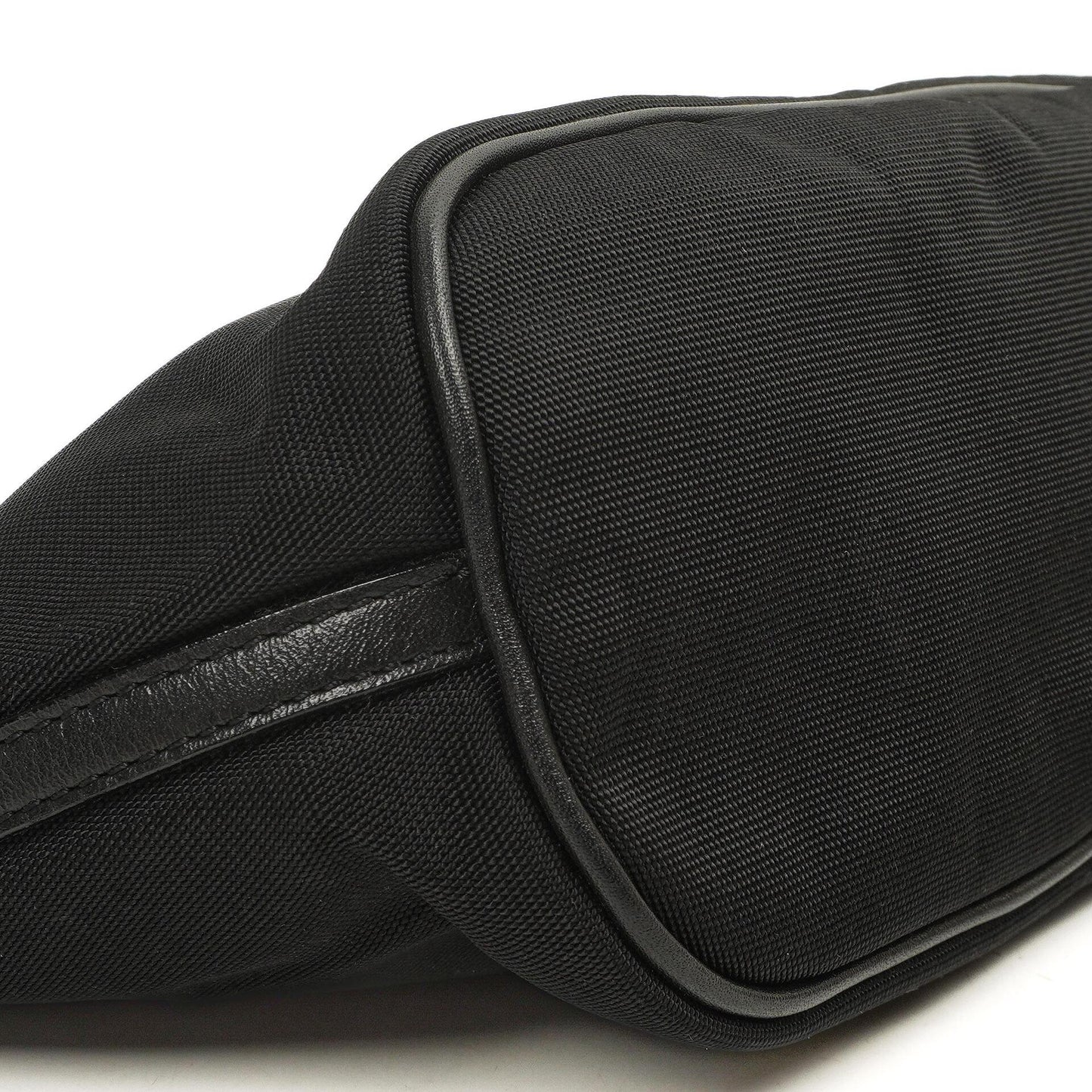 Gucci Mini Baguette Pochette Boat Black Canvas Bag