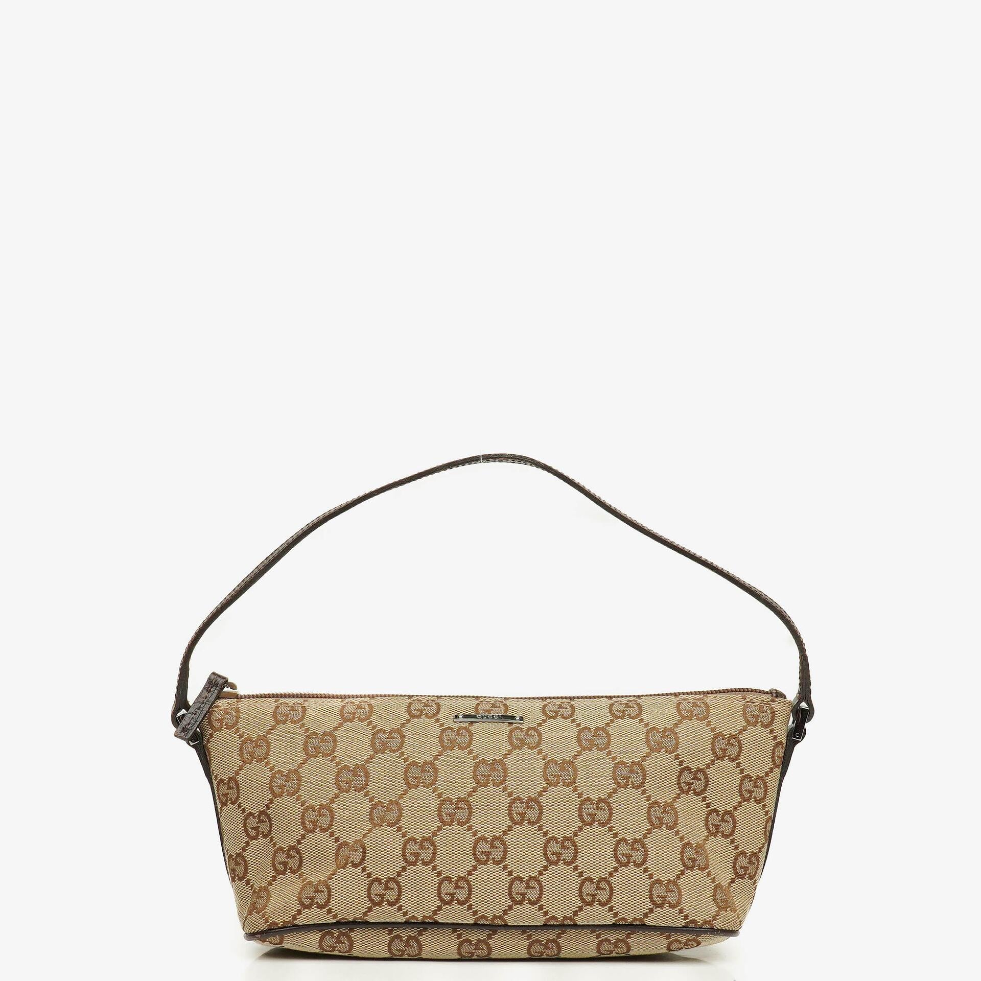 Gucci Mini Baguette Pochette Boat GG Monogram Bag