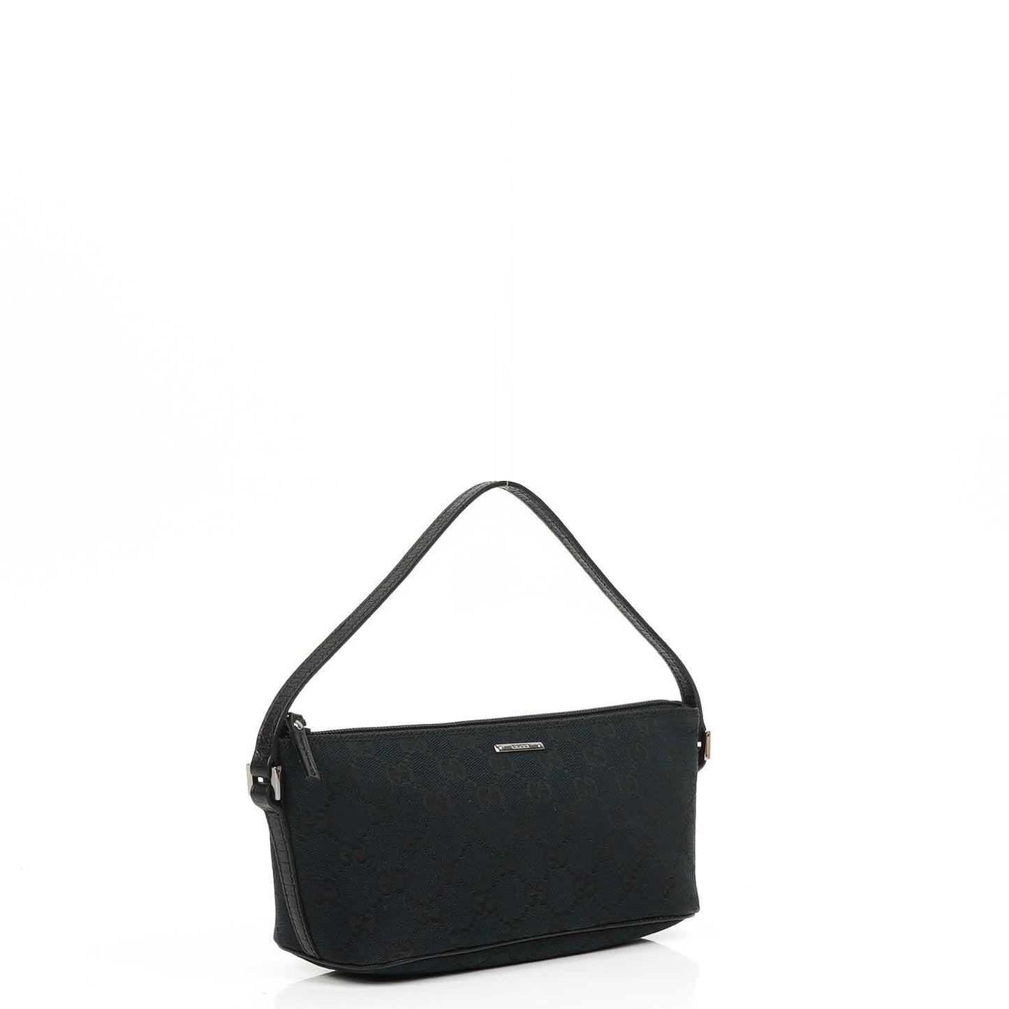 Gucci Mini Baguette Pochette Boat Navy GG Monogram Bag