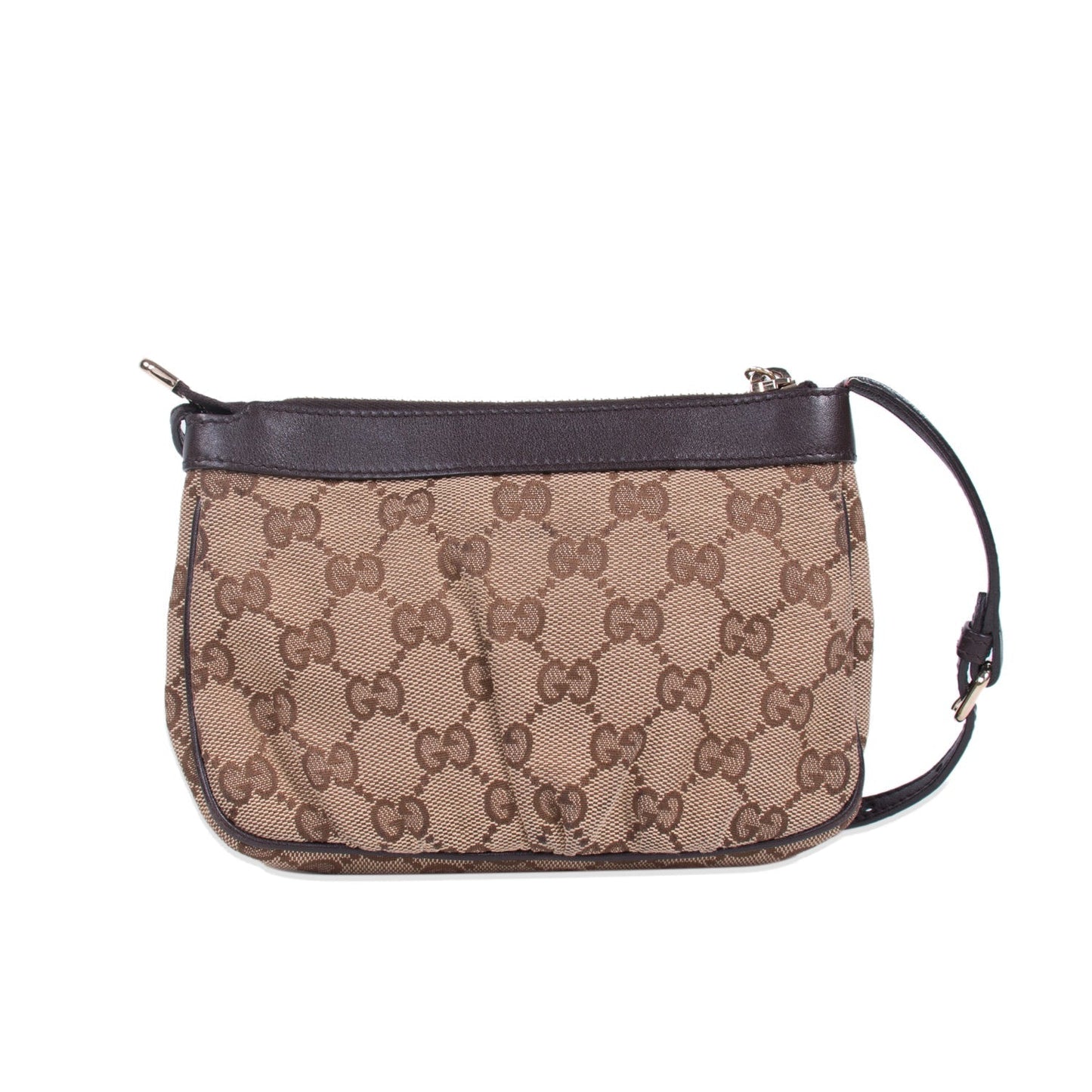 Gucci Leather Canvas Shoulder Bag Style 30