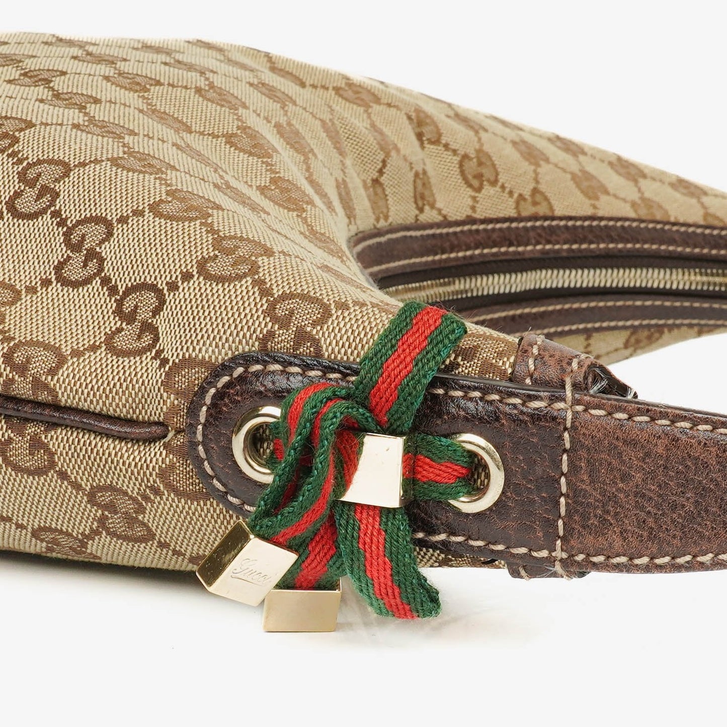 Gucci Monogram Canvas Hobo Bag