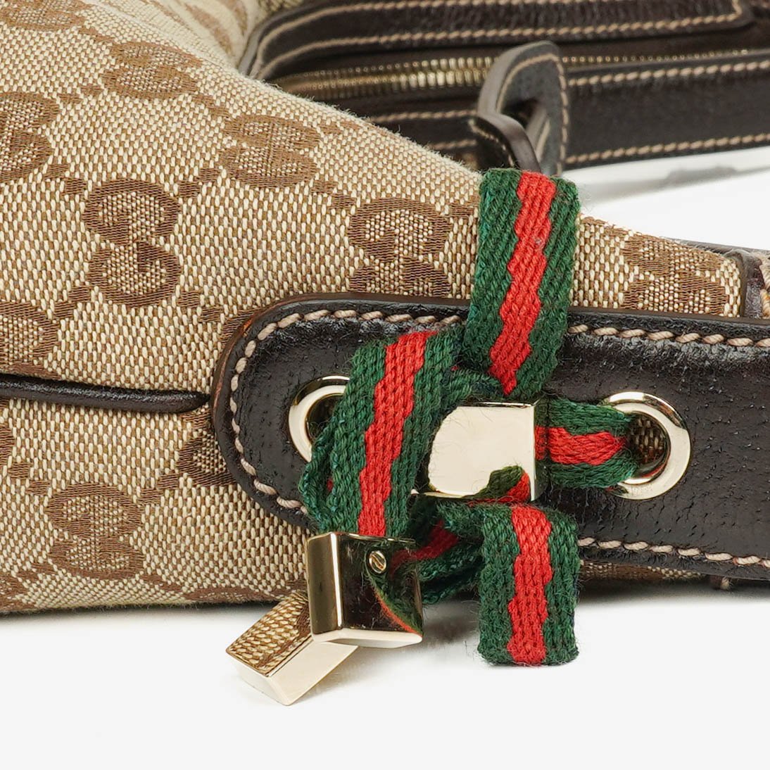 Gucci Monogram Canvas Hobo Bag