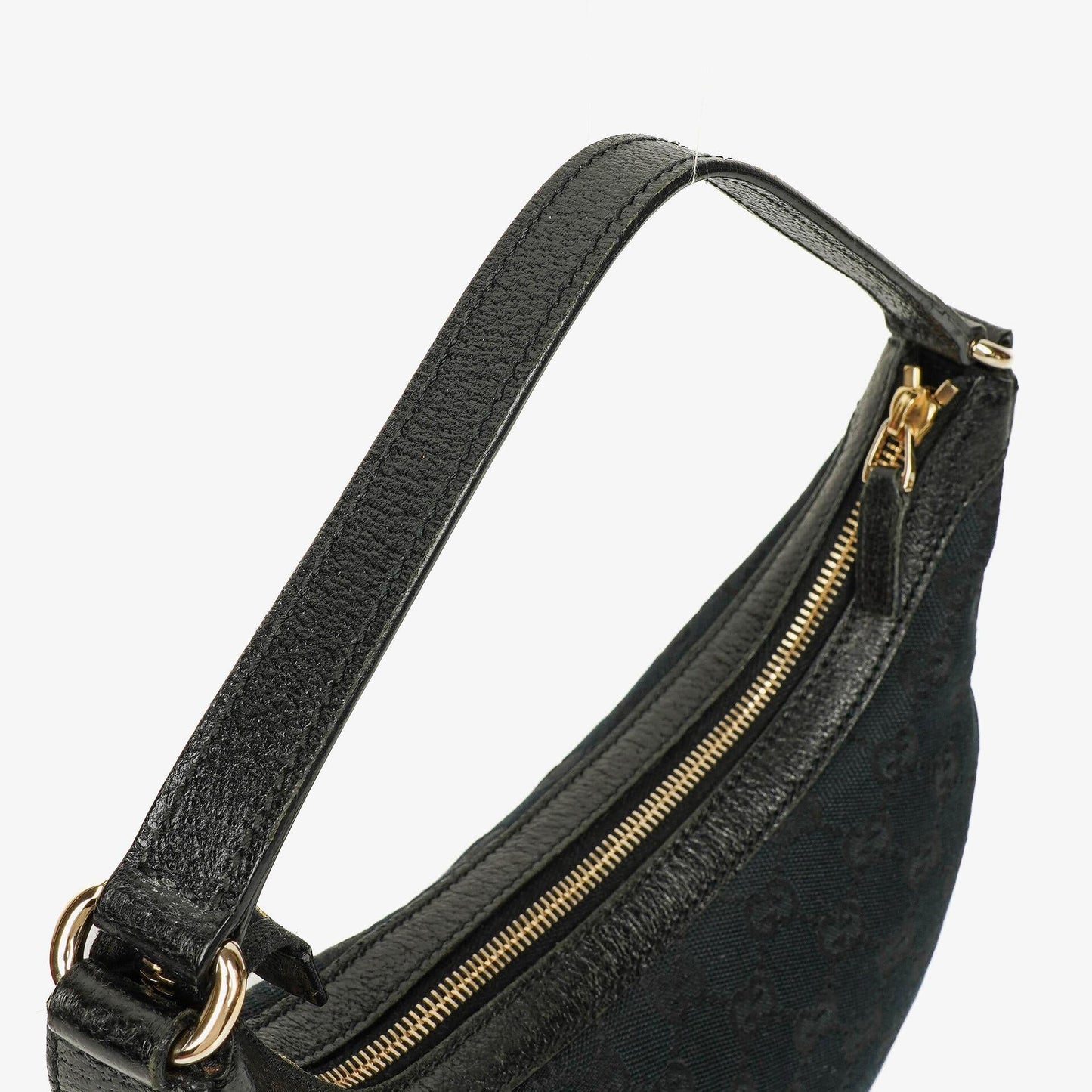 Gucci Navy GG Canvas Hobo Shoulder Bag