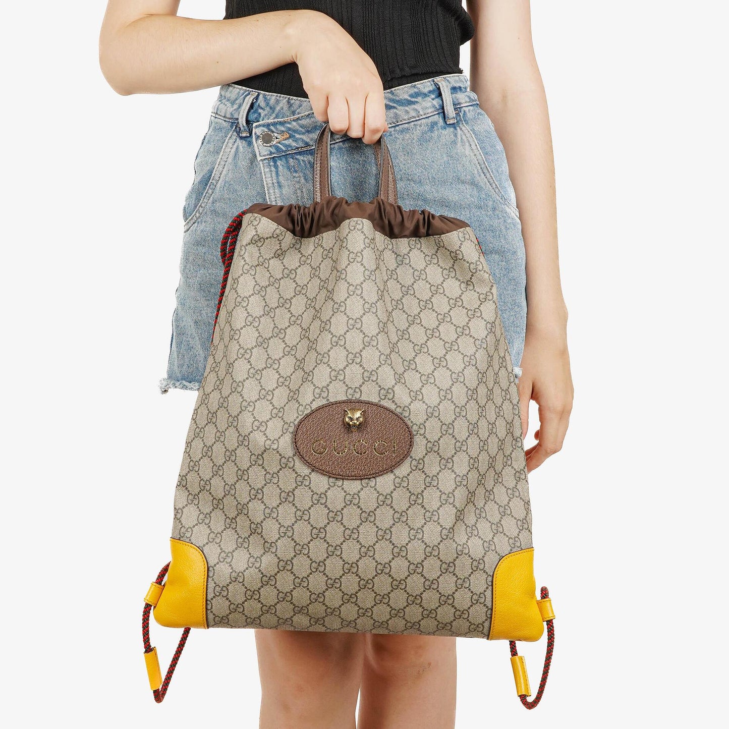 Gucci Neo Vintage Drawstring Backpack Top Handle