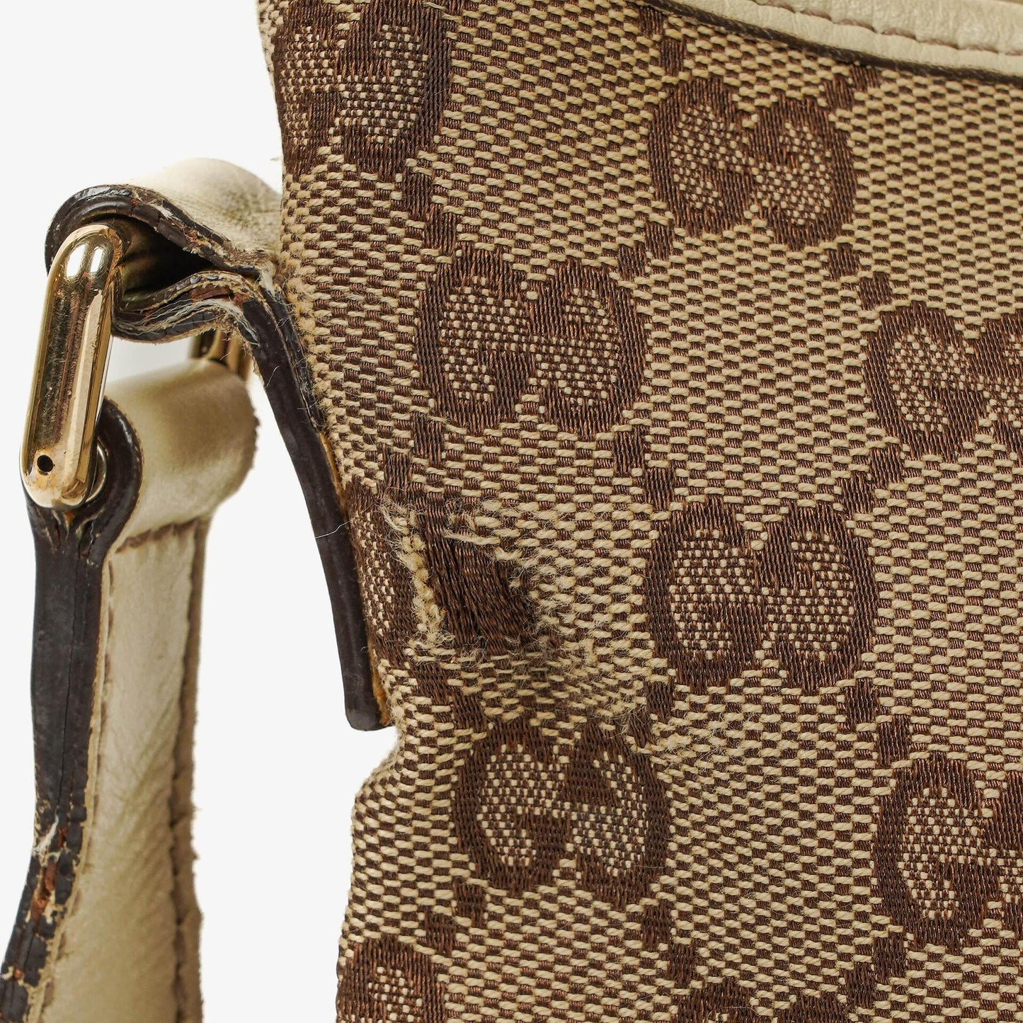 Gucci New Britt Half Moon Monogram Medium Hobo Bag