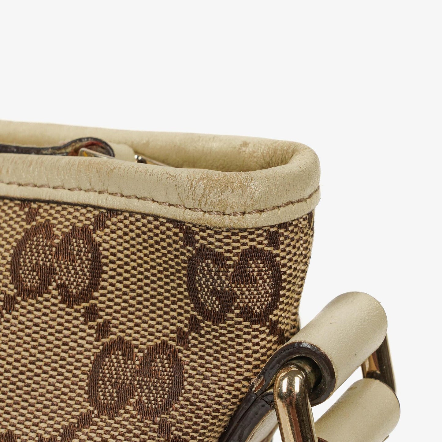 Gucci New Britt Half Moon Monogram Medium Hobo Bag
