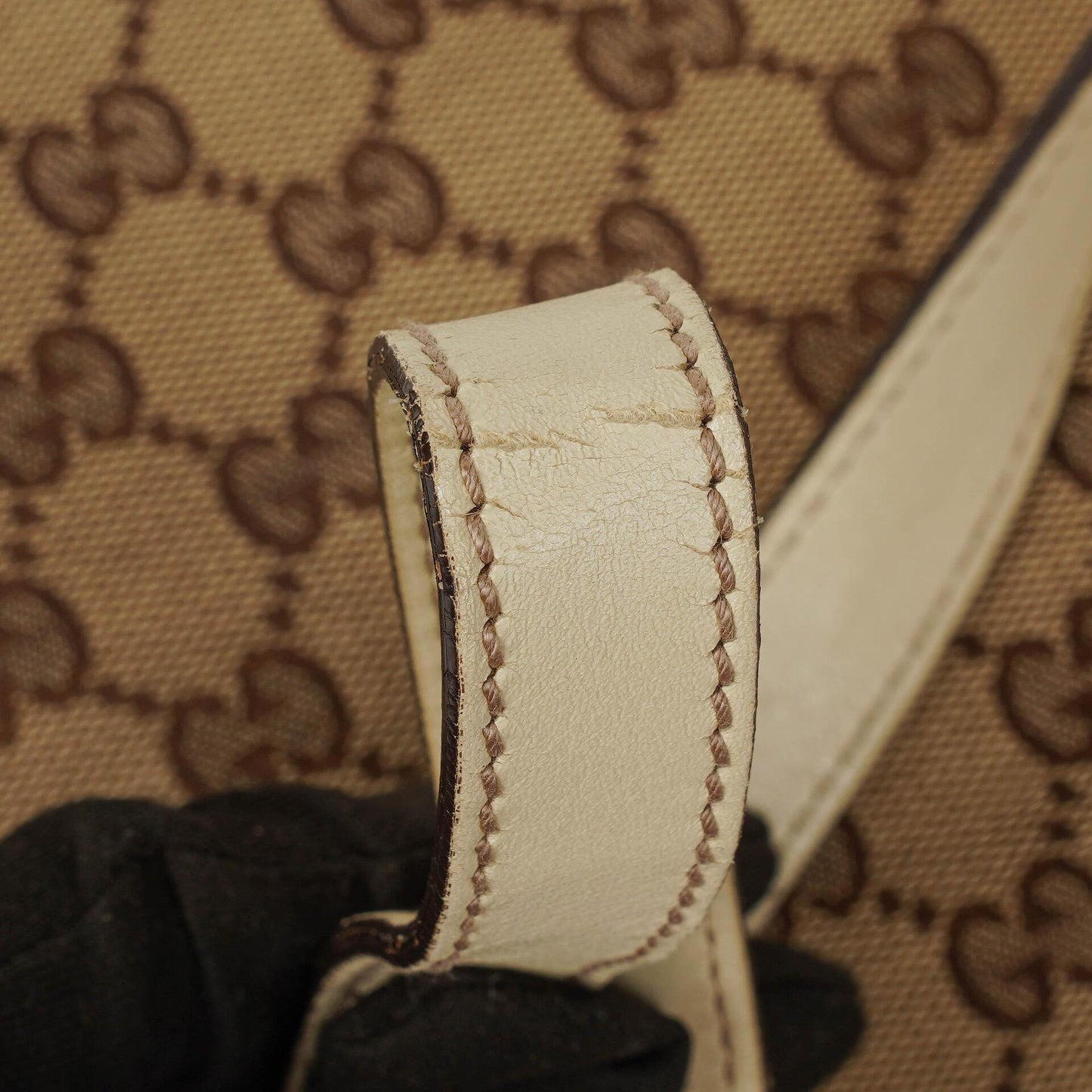 Gucci New Britt Half Moon Monogram Medium Hobo Bag