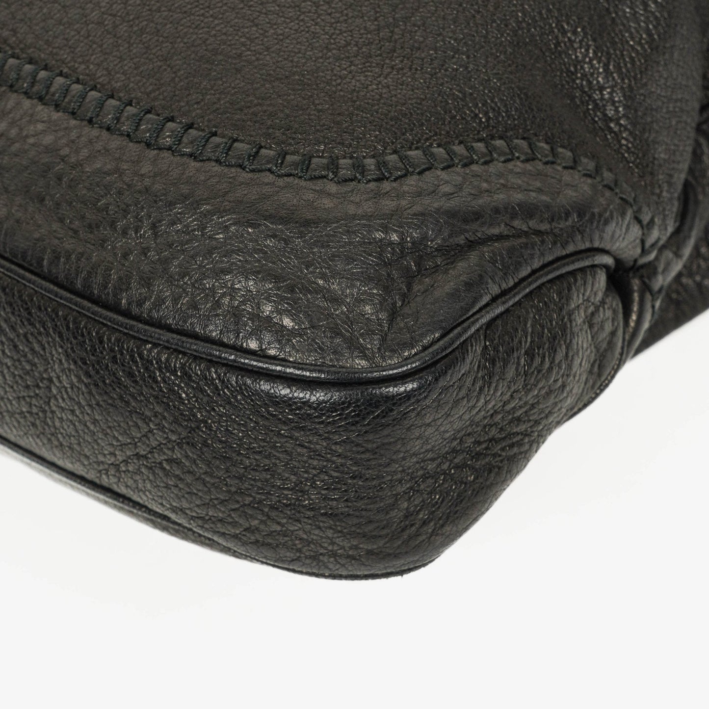 Gucci New Jackie Black Pebbled Leather Bag