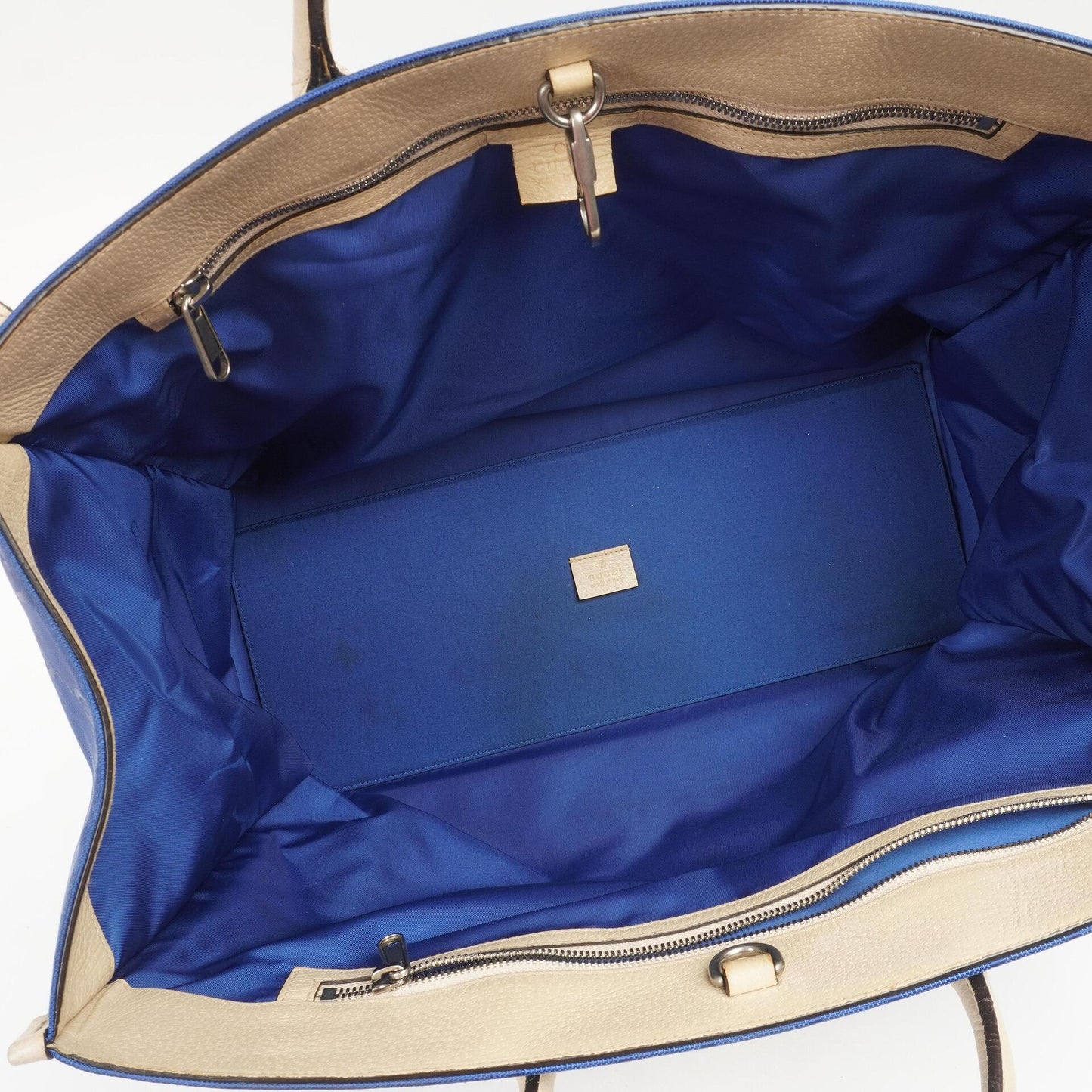 Gucci Off The Grid Tote Bag Orient Blue GG Econyl Nylon Monogram Large