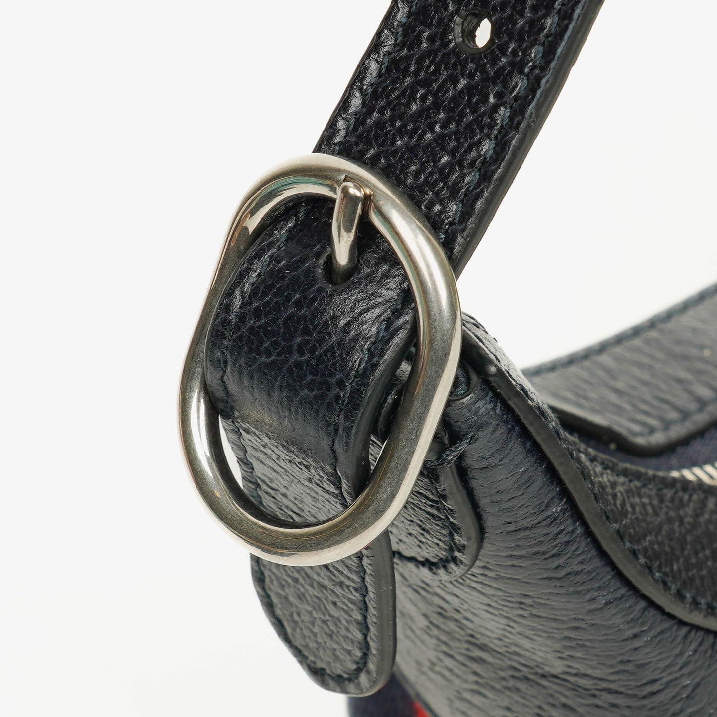 Gucci Ophidia GG Supreme Canvas And Navy Leather Mini Bag