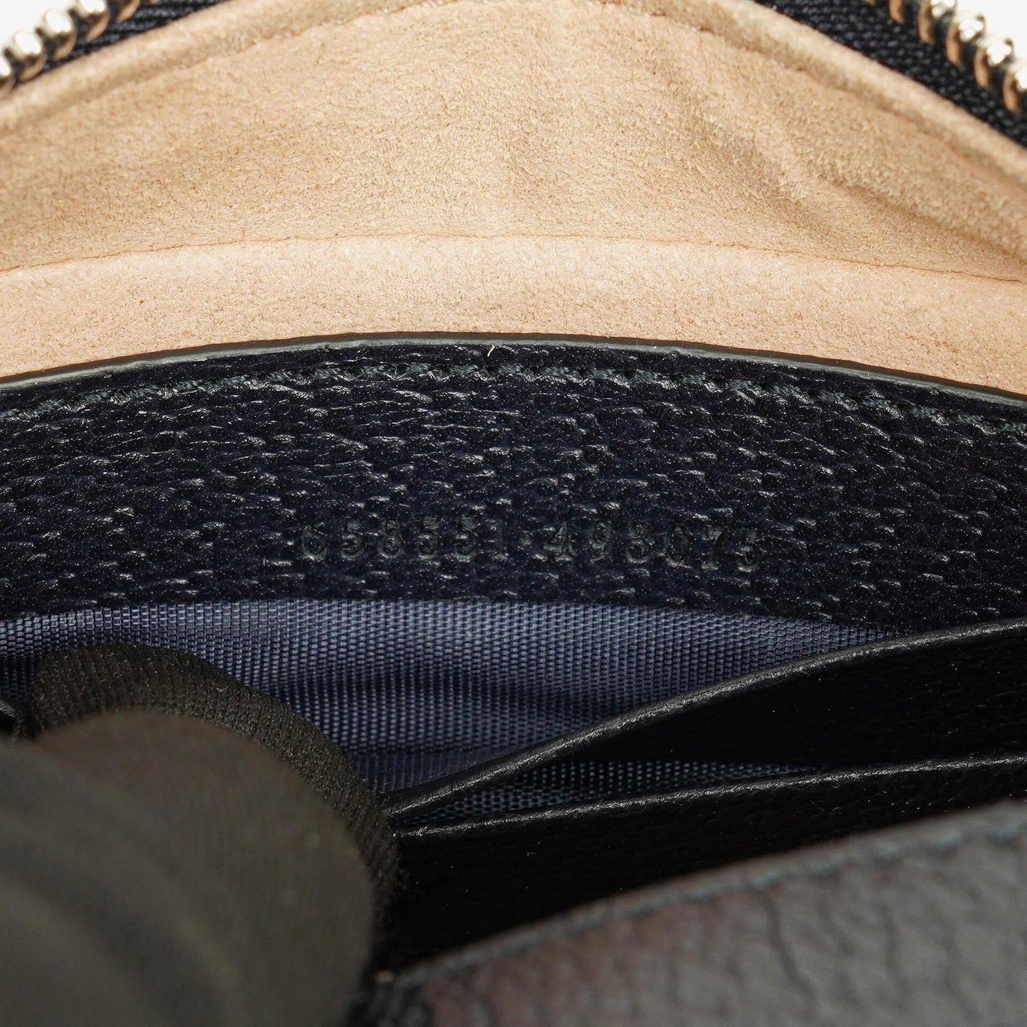 Gucci Ophidia GG Supreme Canvas And Navy Leather Mini Bag