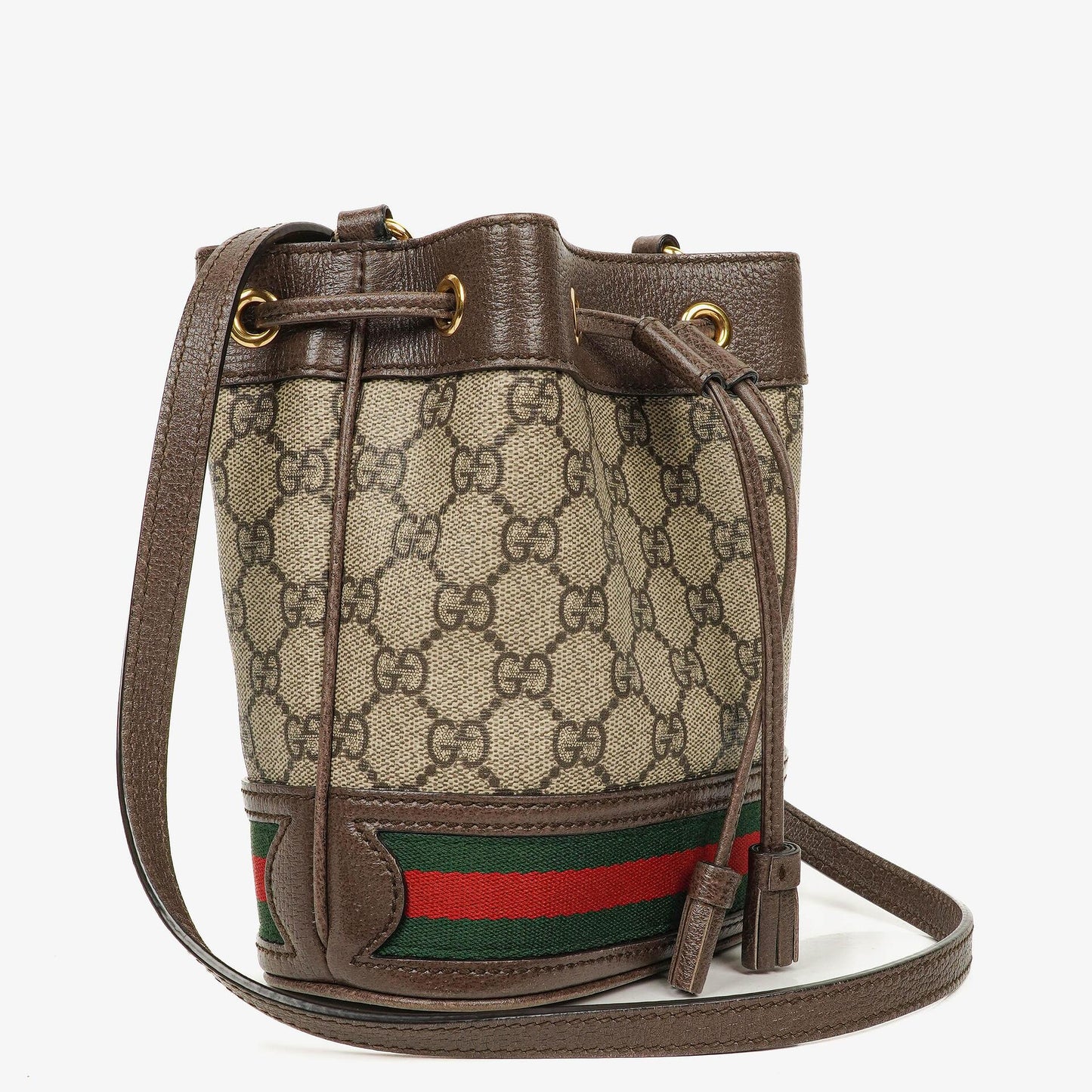 Gucci Ophidia Mini GG Web Bucket Bag