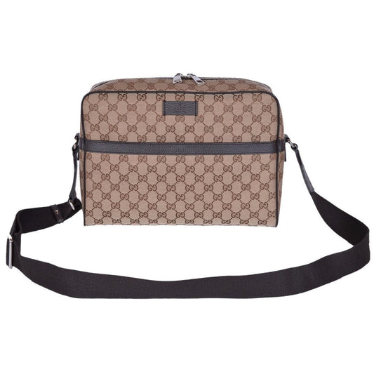 Gucci Monogram Leather Canvas Crossbody