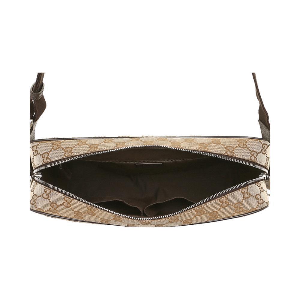 Gucci Monogram Leather Canvas Crossbody