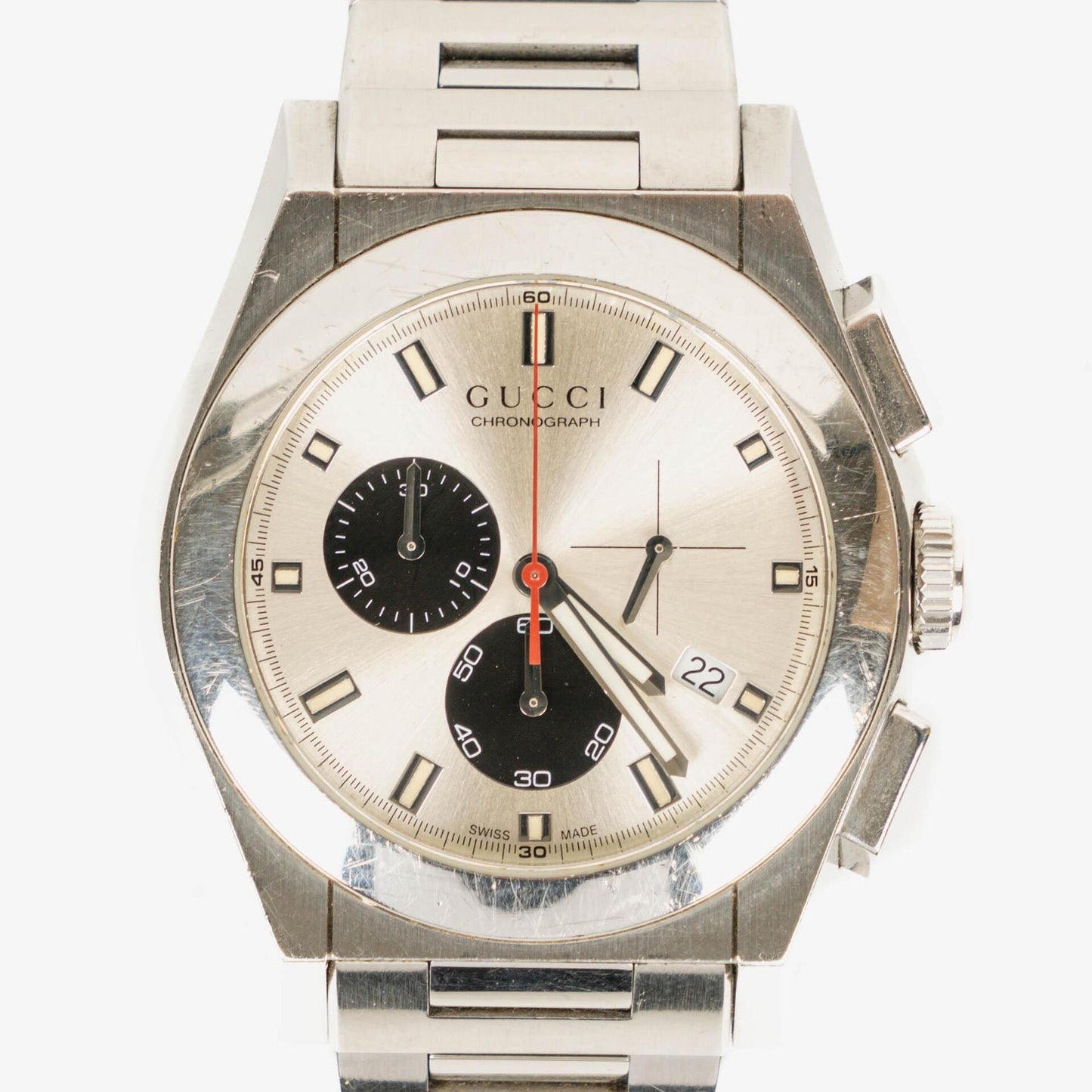Gucci Pantheon Chronograph Stainless Stell