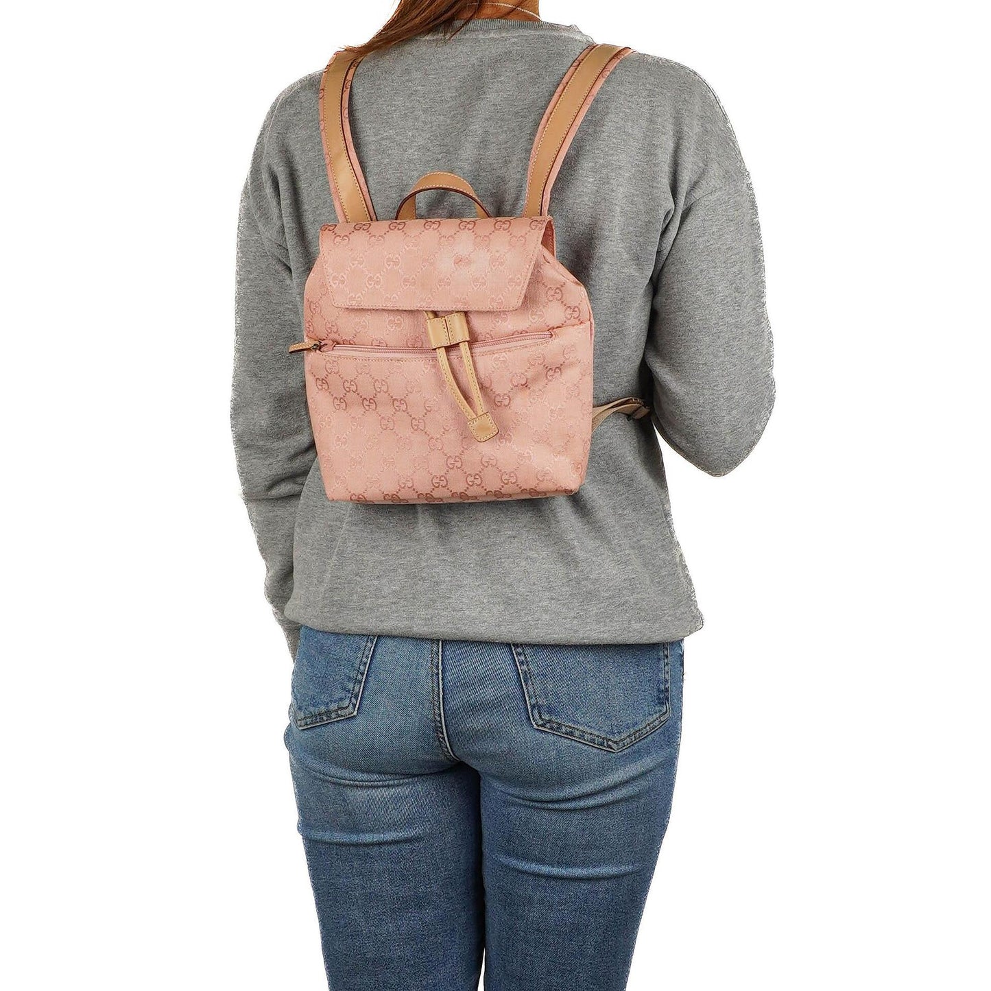 Gucci Pink GG Canvas Monogram Backpack