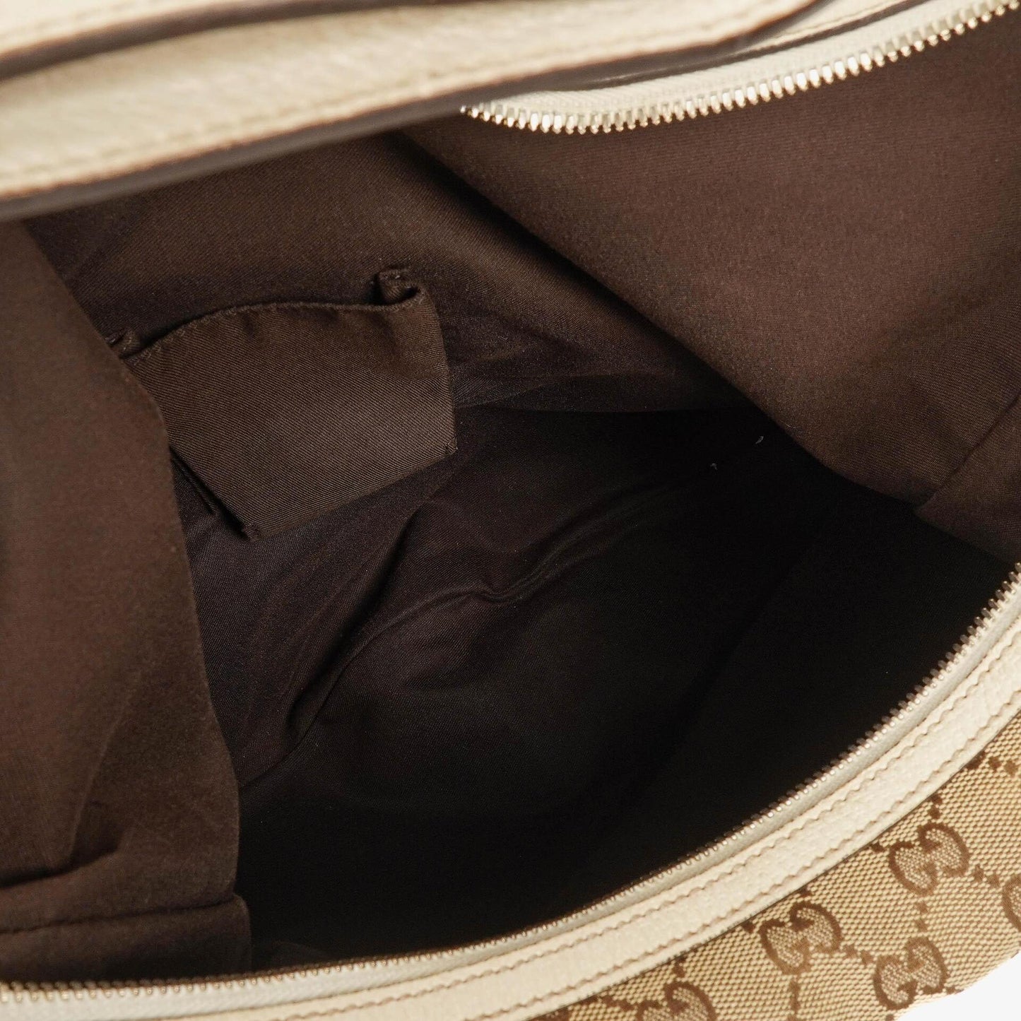 Gucci Princy Beige/Ebony GG Fabric Hobo Bag