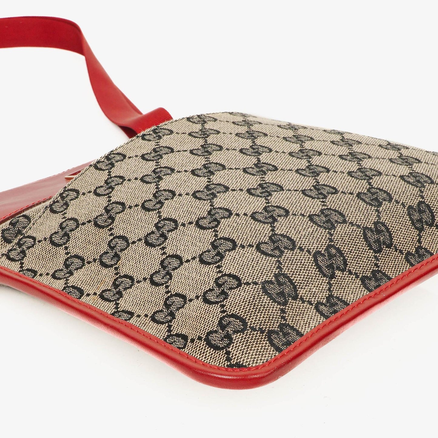 Gucci Red GG Canvas Shoulder Bag