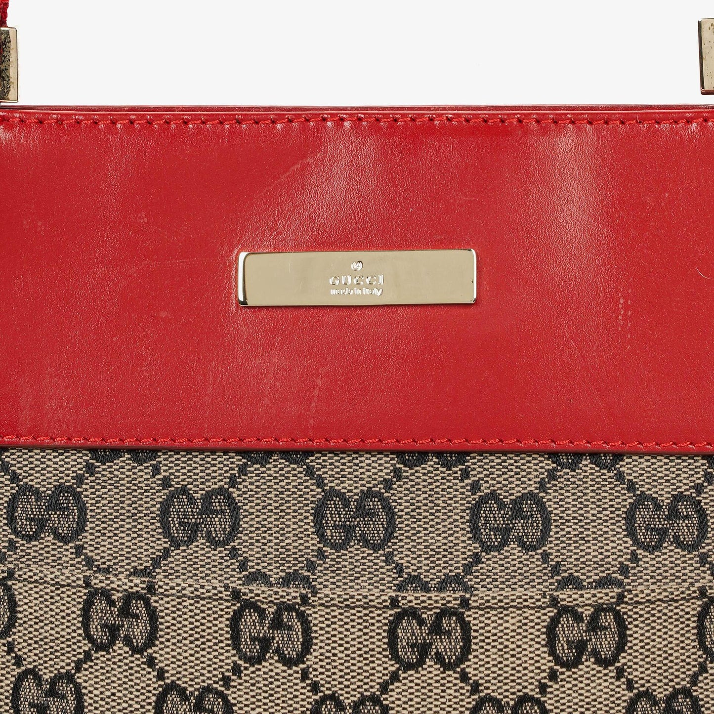 Gucci Red GG Canvas Shoulder Bag