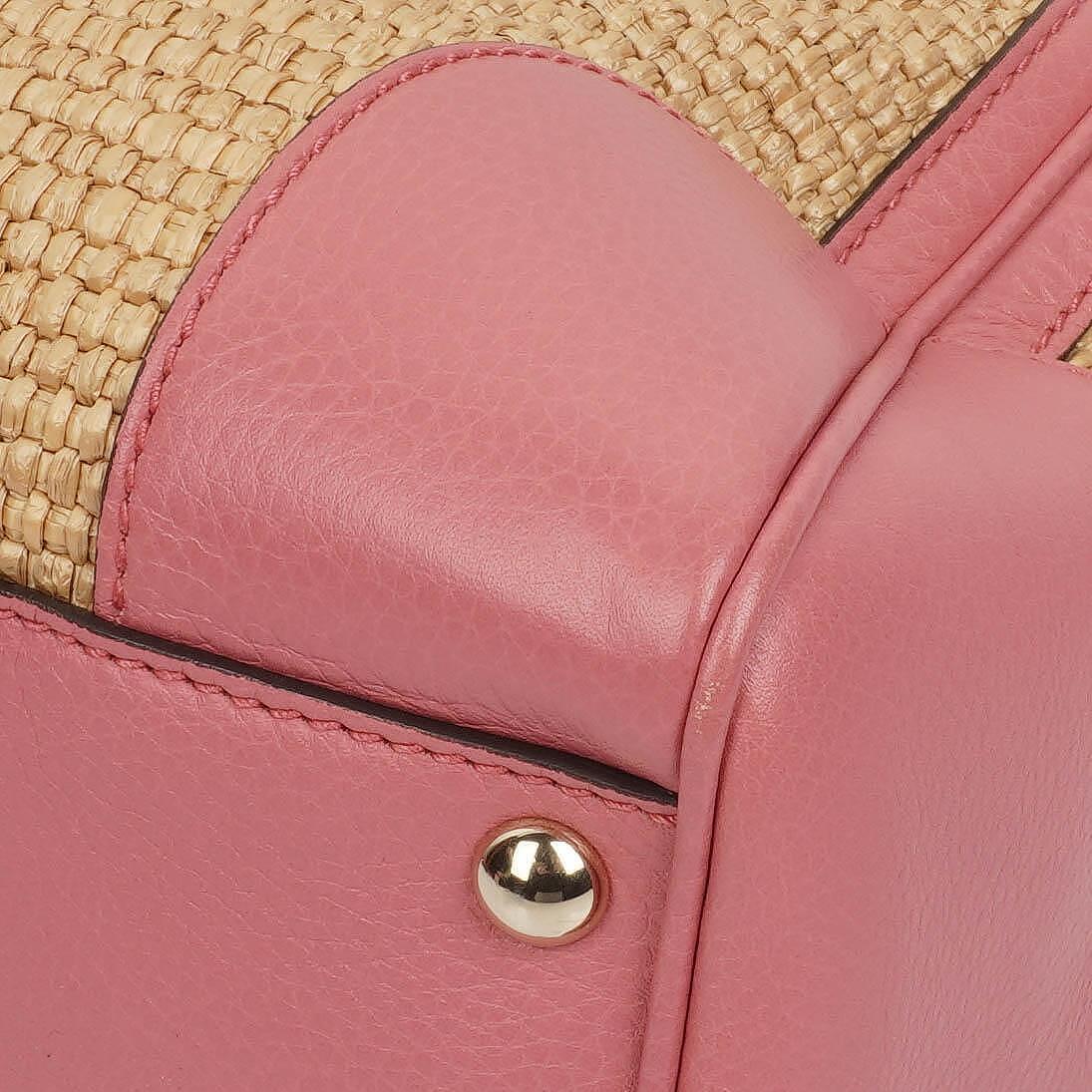 Gucci Shopper Bamboo Raffia Tote Bag