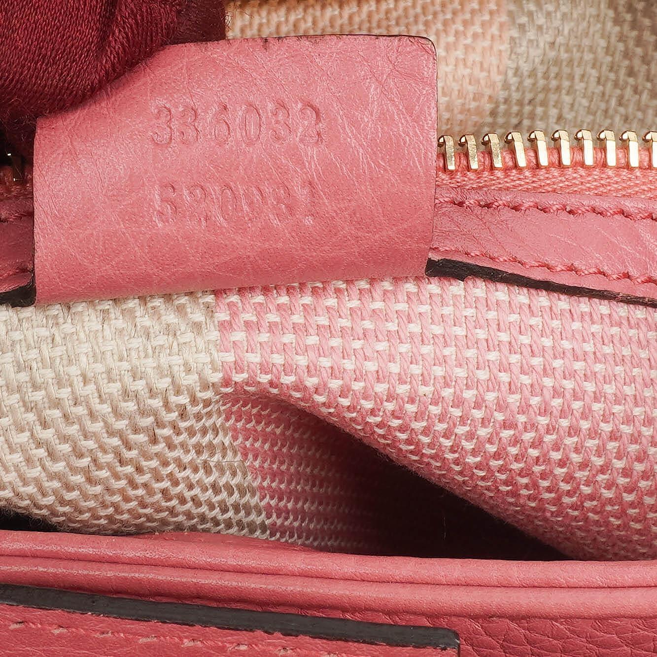 Gucci Shopper Bamboo Raffia Tote Bag