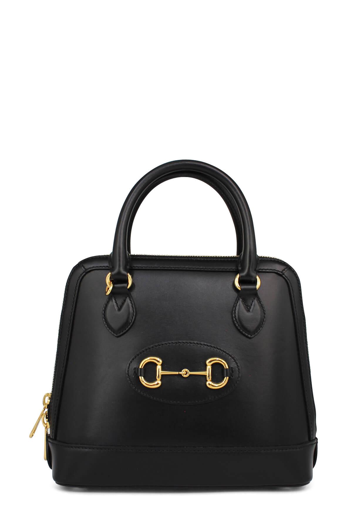 Gucci Horsebit Black Leather Shoulder Bag