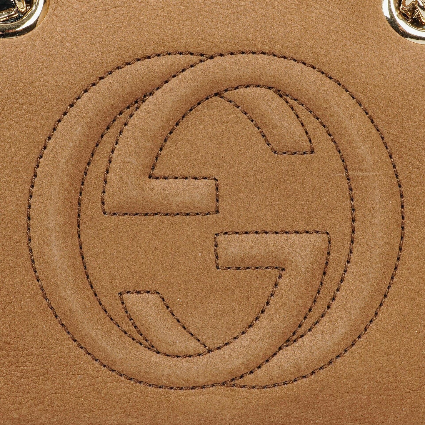 Gucci Small Soho Bowler Brown Nubuck Bag