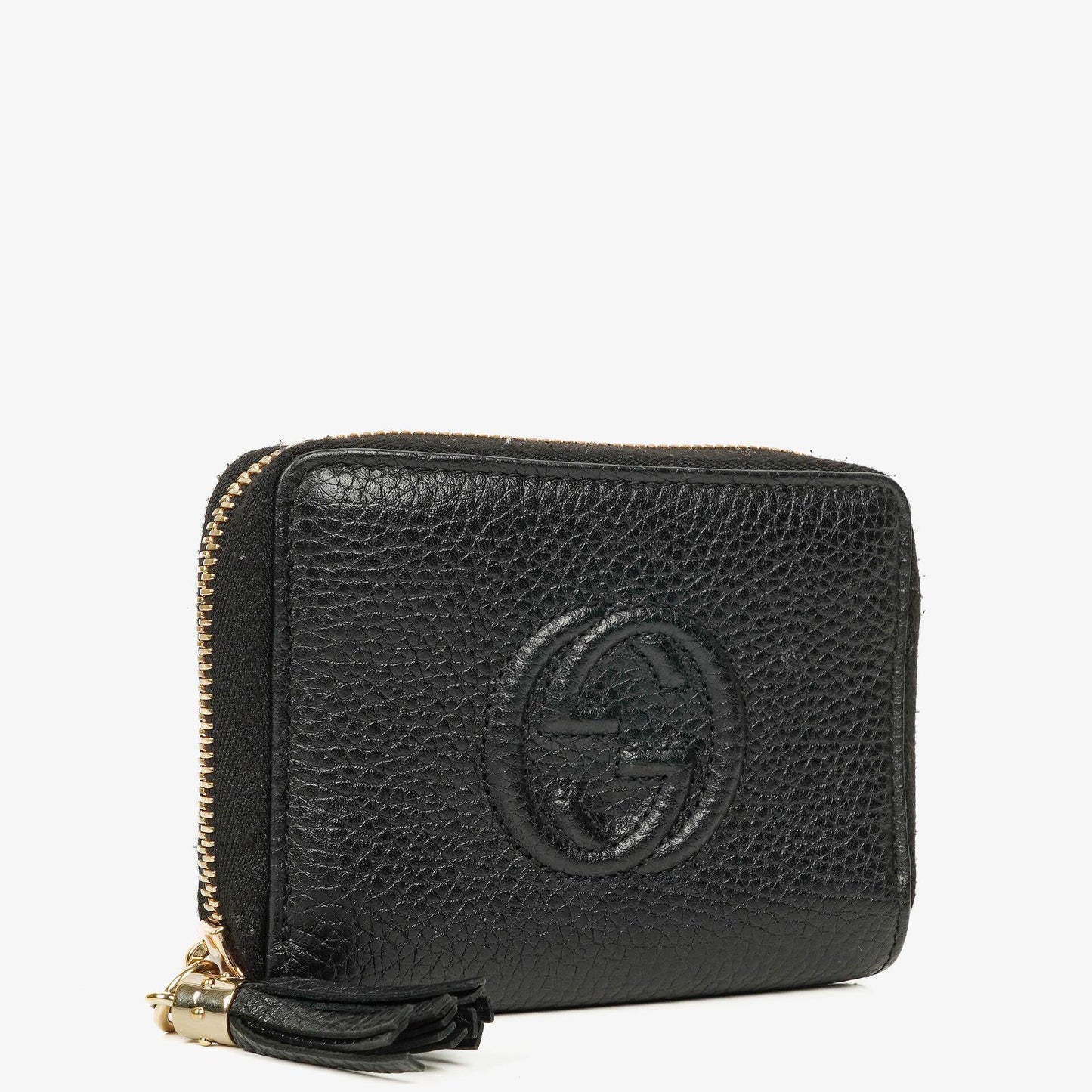 Gucci Soho Black Leather Coin Case