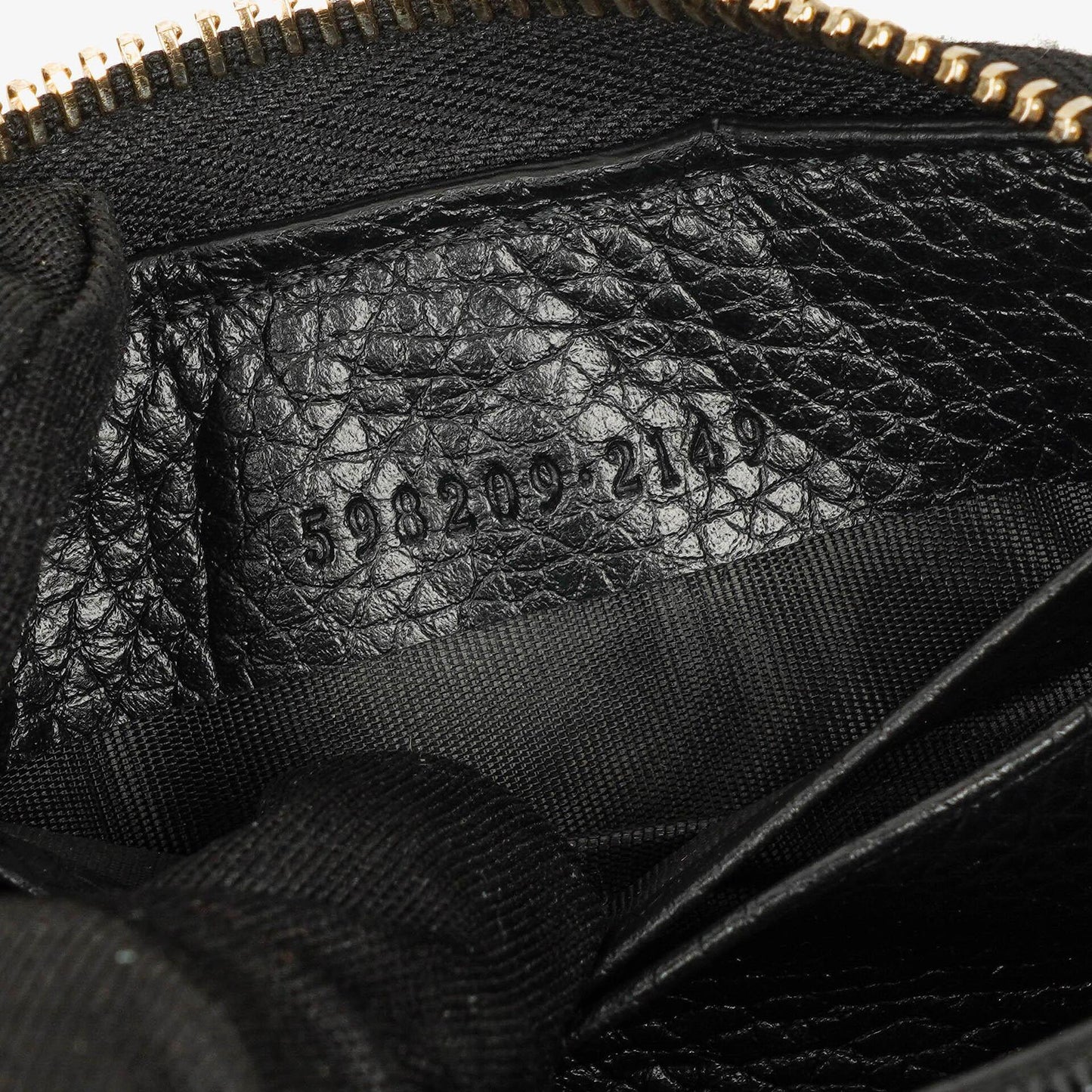 Gucci Soho Black Leather Coin Case