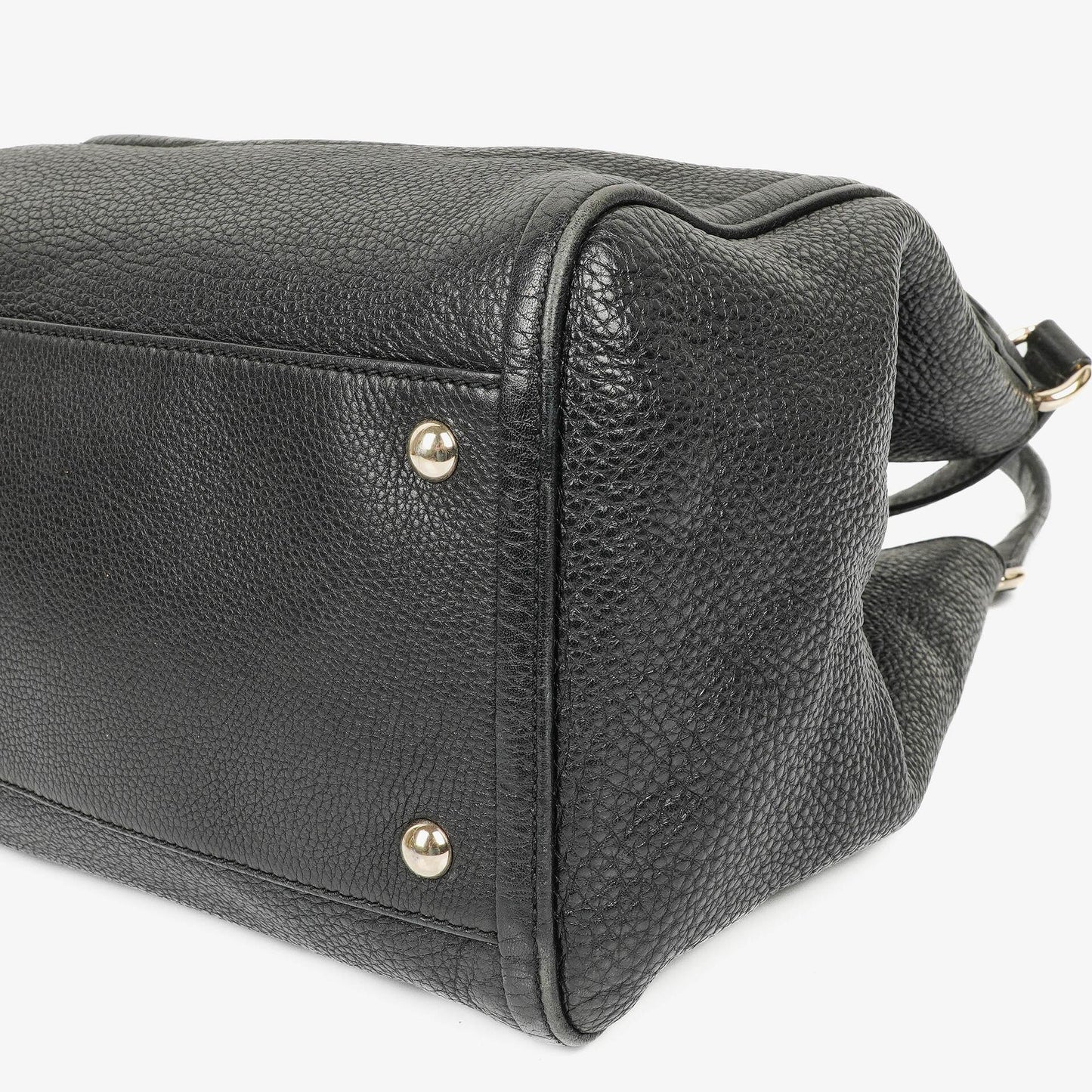 Gucci Soho Black Pebbled Calfskin Tote Bag