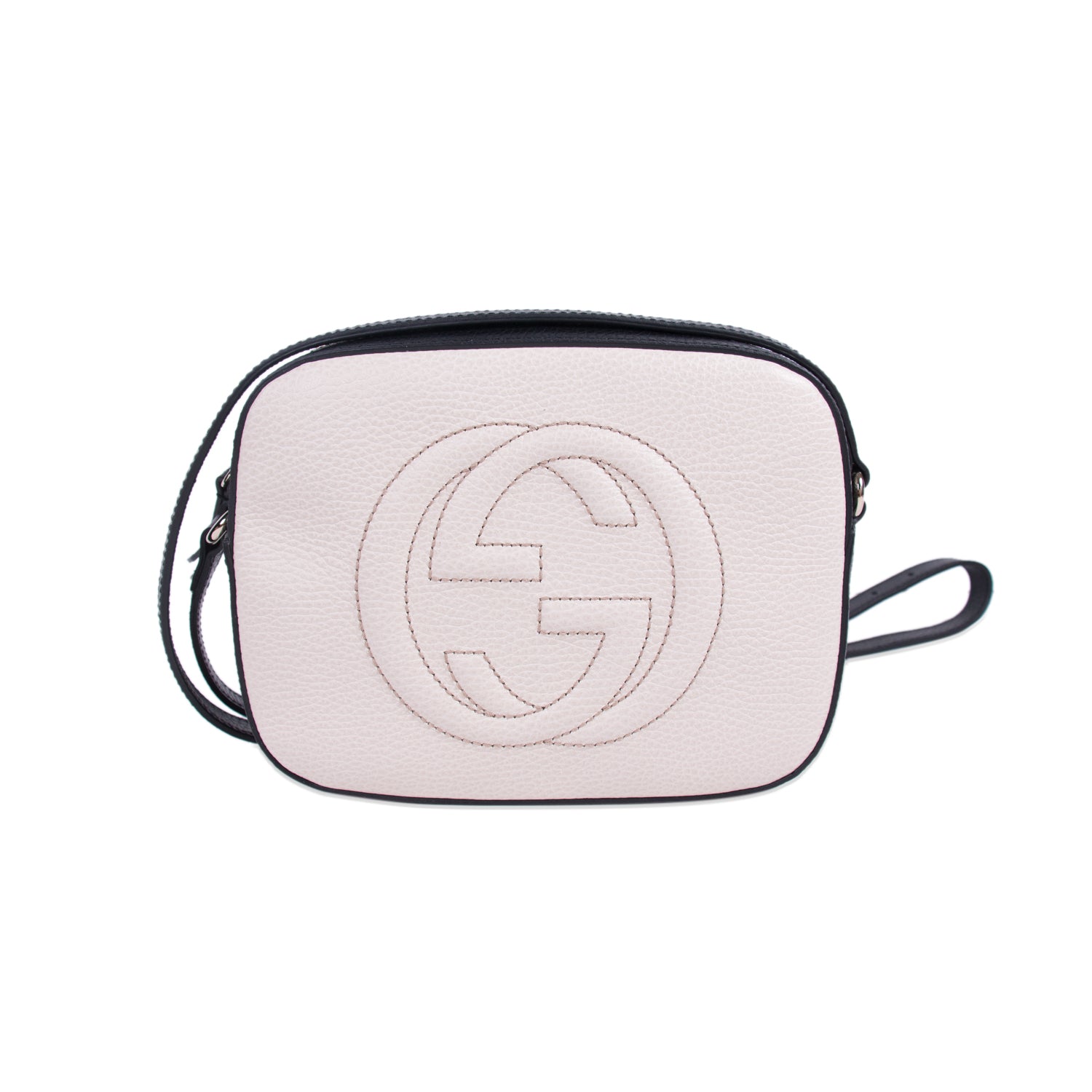 Gucci Soho Leather Canvas Crossbody
