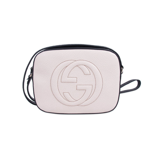 Gucci Soho Leather Canvas Crossbody