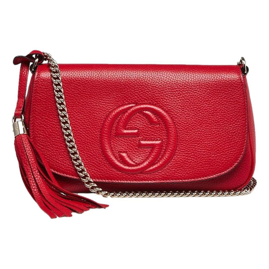 Gucci Monogram Chain Leather Crossbody