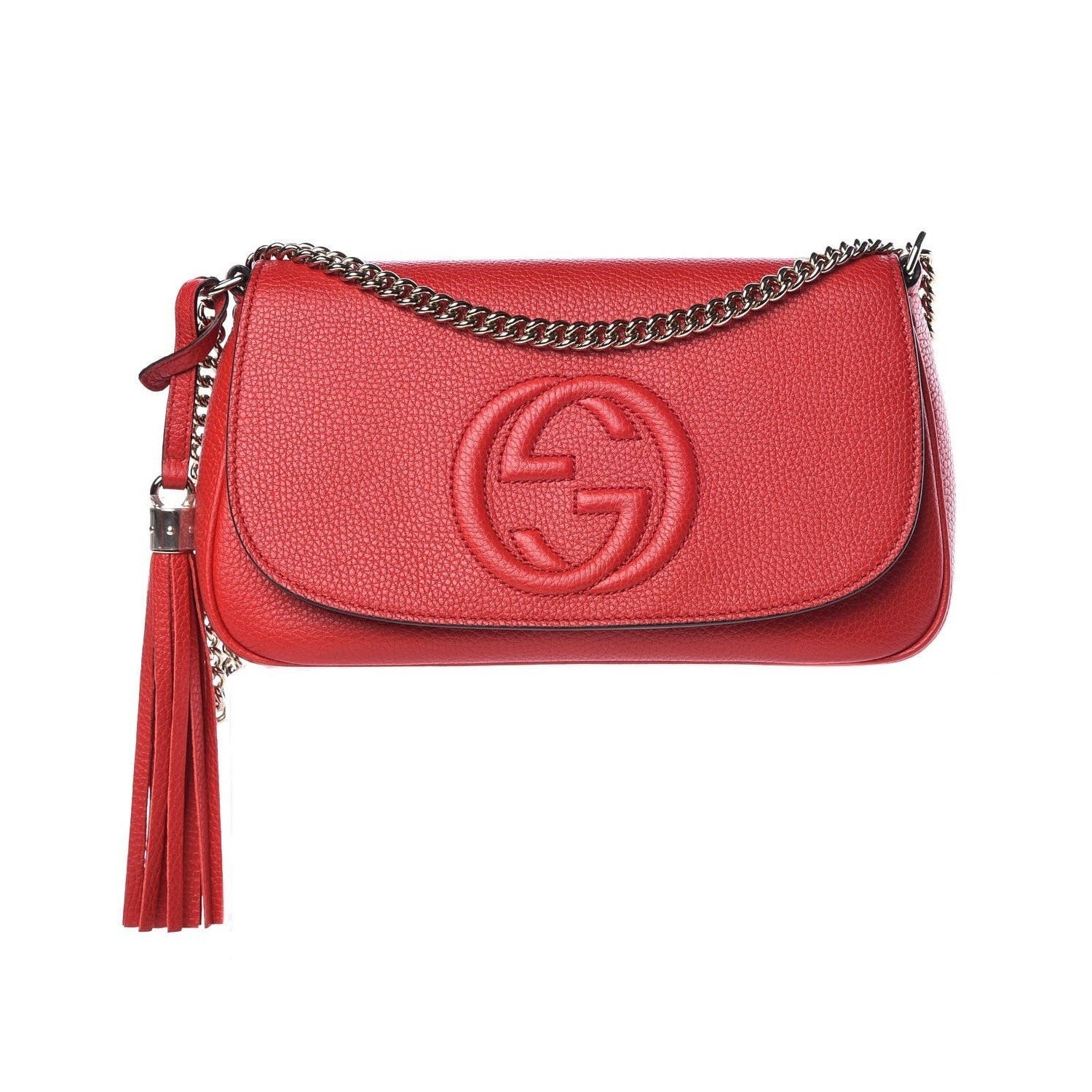 Gucci Monogram Chain Leather Crossbody